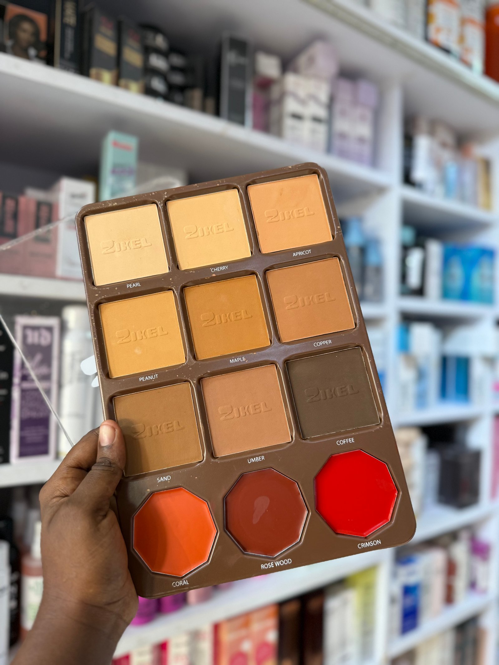 Zikel powder pallet with blush 