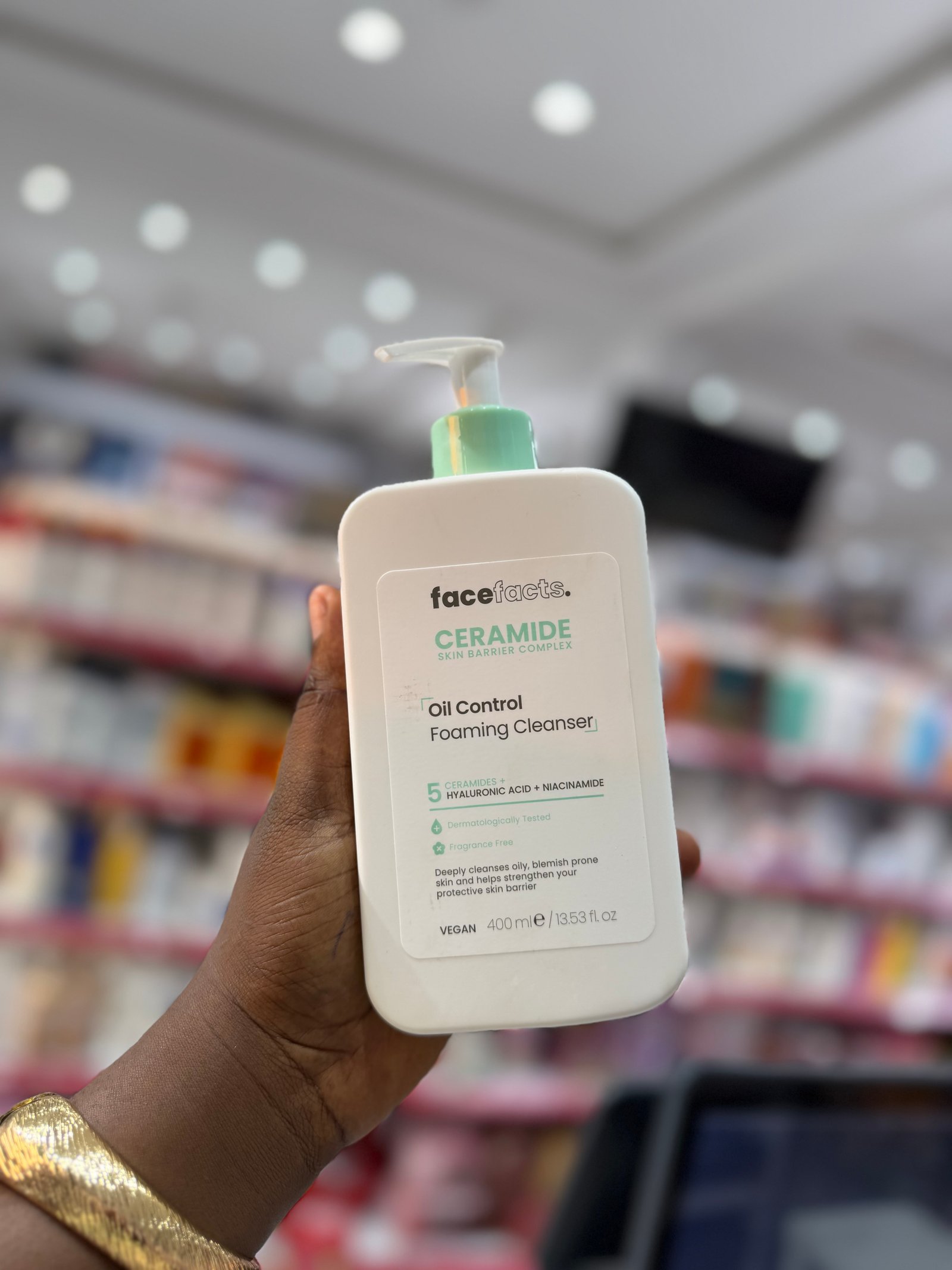 Face fact oil control foaming cleanser 
