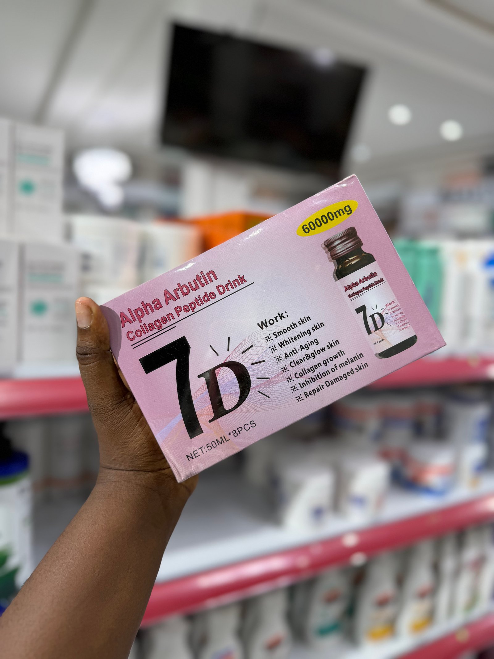 7D alpha arbutin and collagen peptide drink 