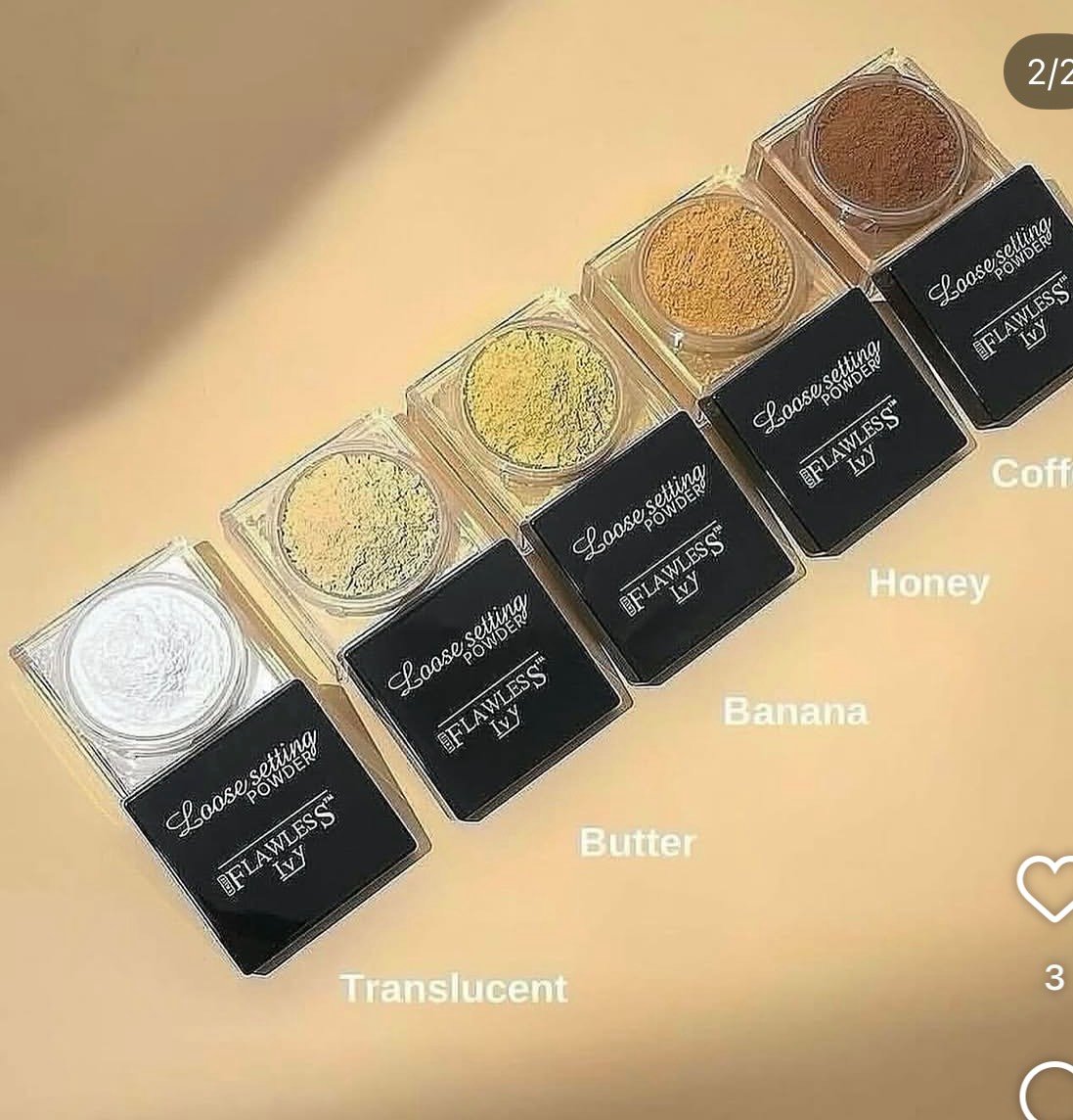 Flawless setting powder 