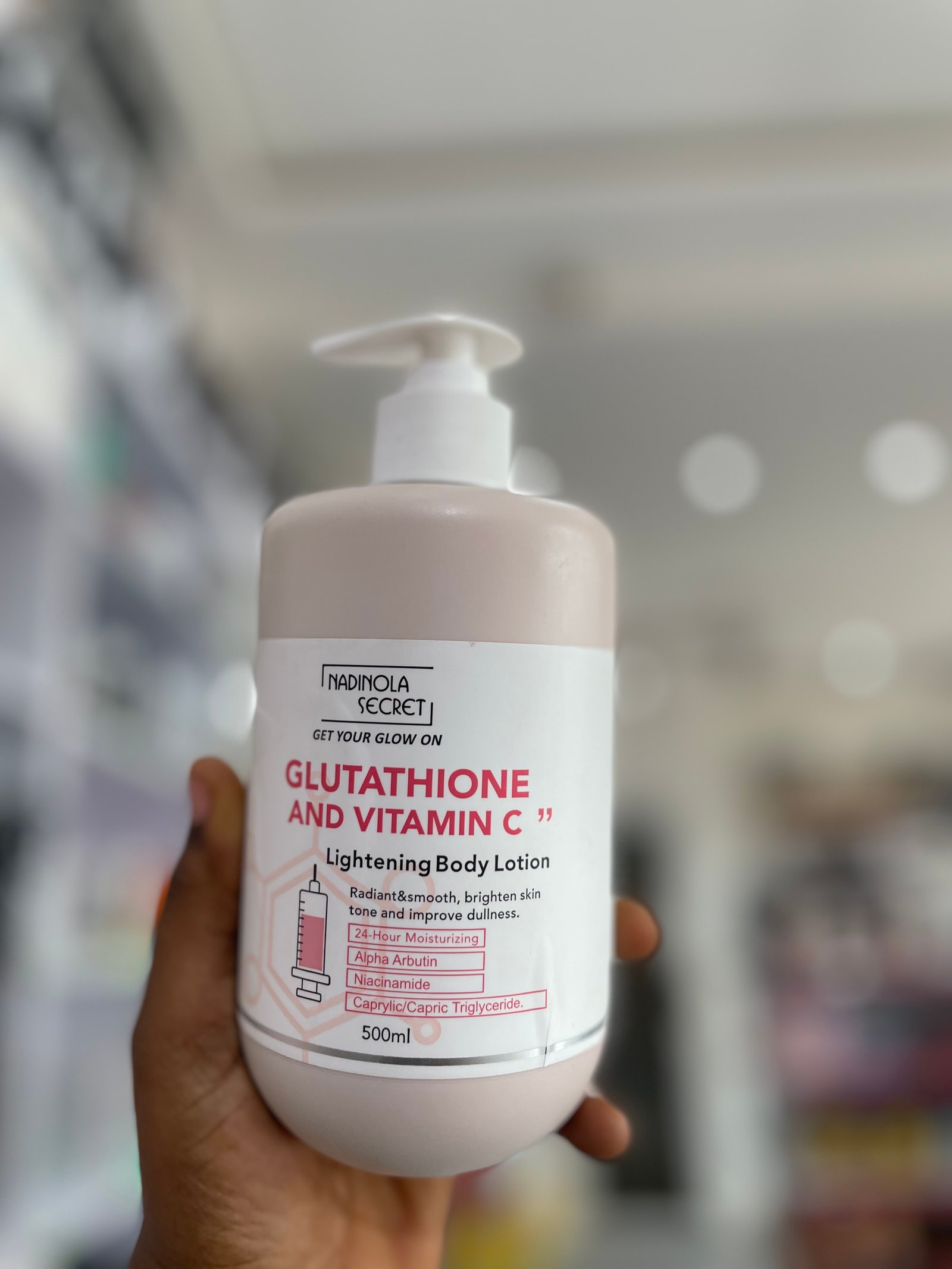 Nadinola secret glutathione vitamin C lotion 