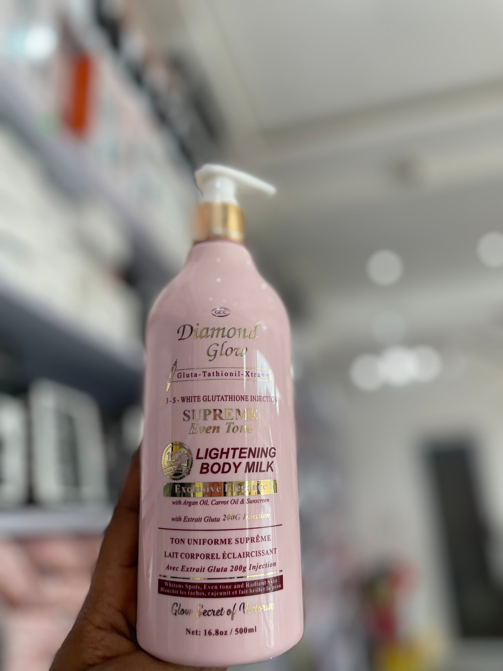 Diamond glow lightening body milk 