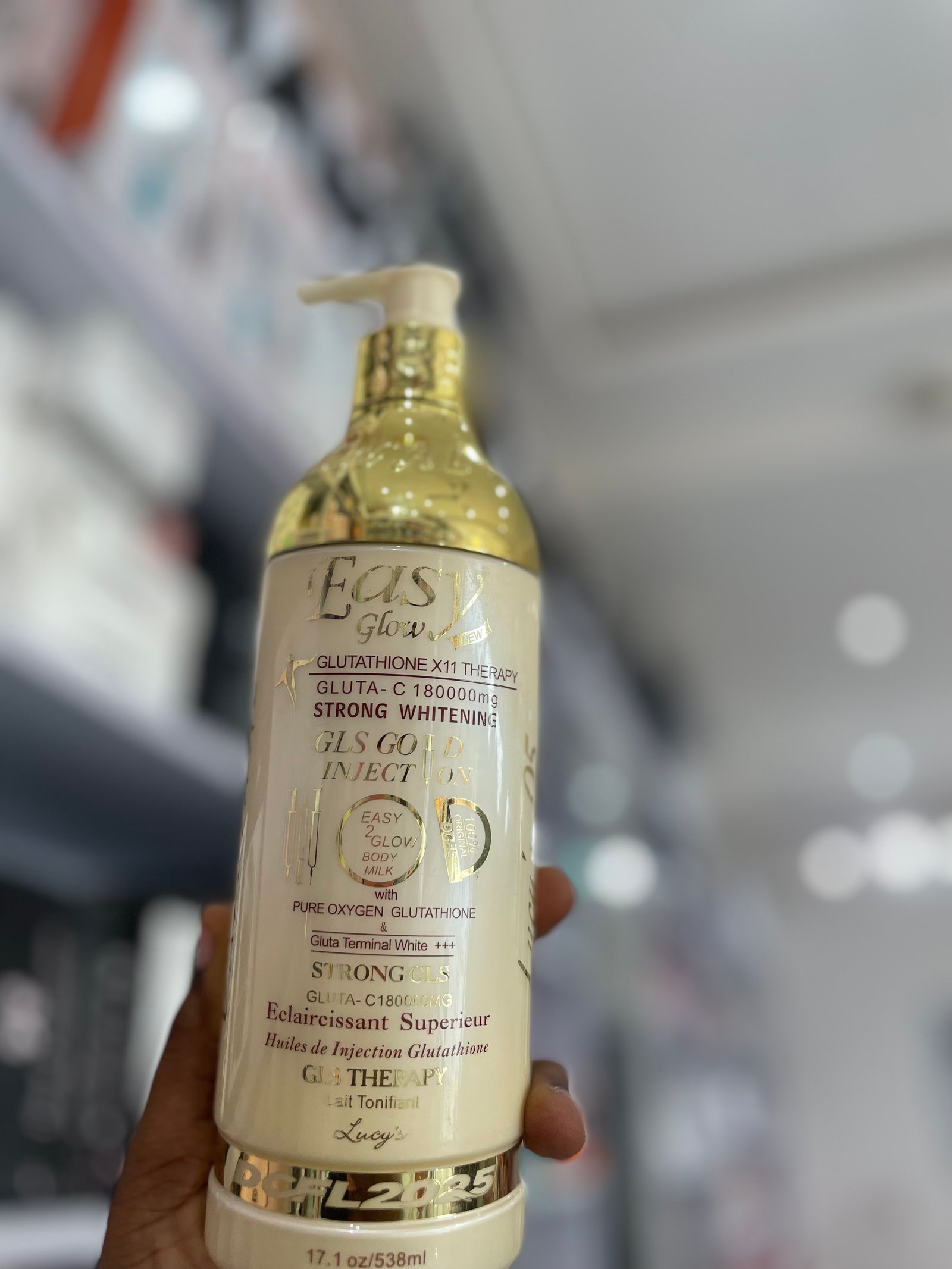 Easy glow glutathione whitening lotion 
