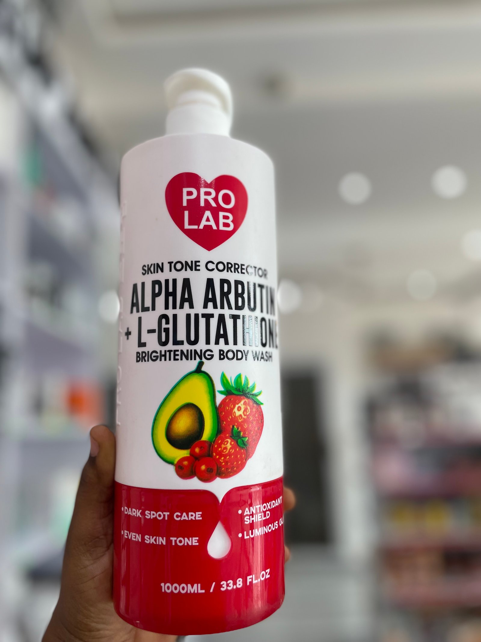 Pro lab alpha arbutin body wash
