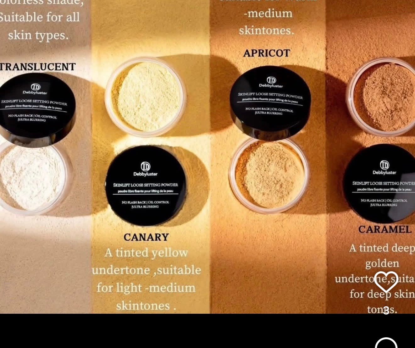 Debbyluster setting powder 