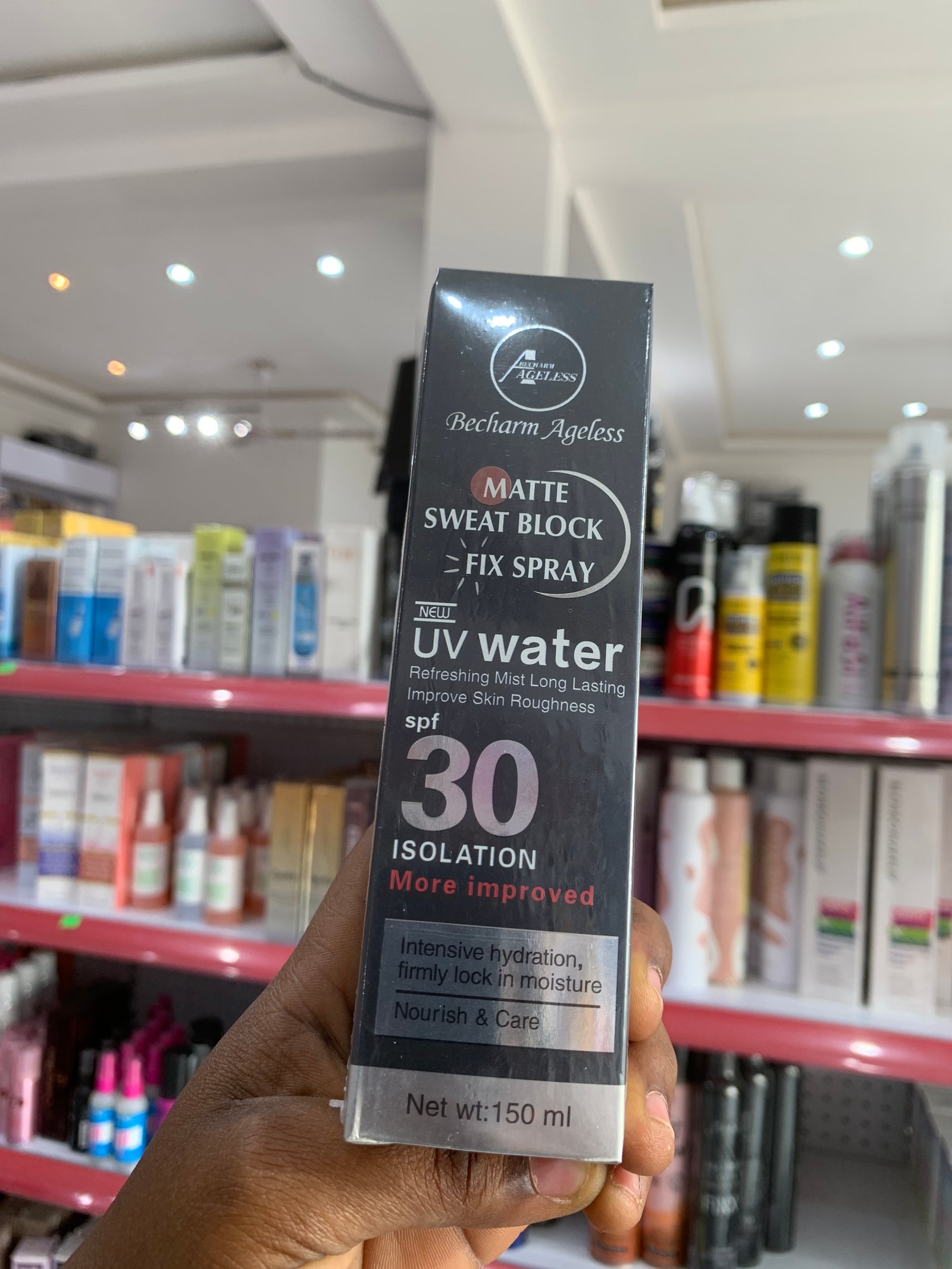 Becharm matte Sweat block fix spray 