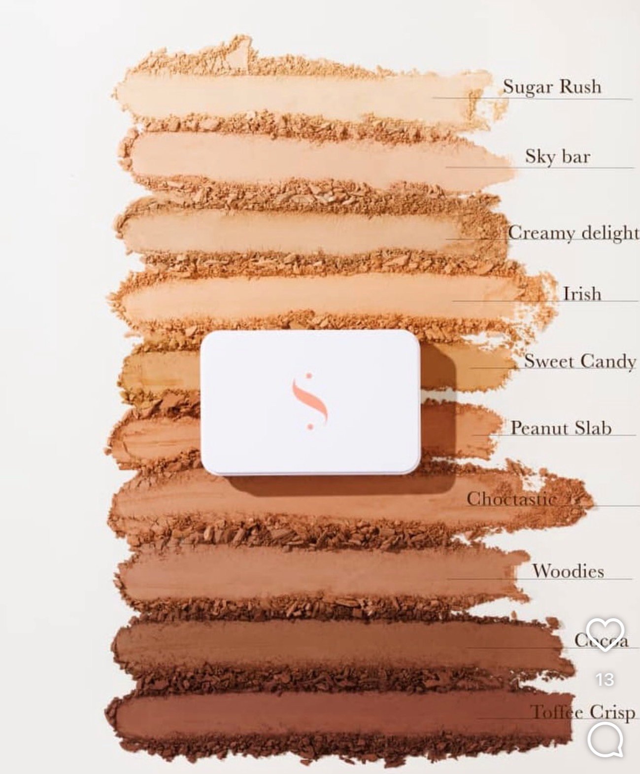 Sylvimak shades of chocolate press powder 