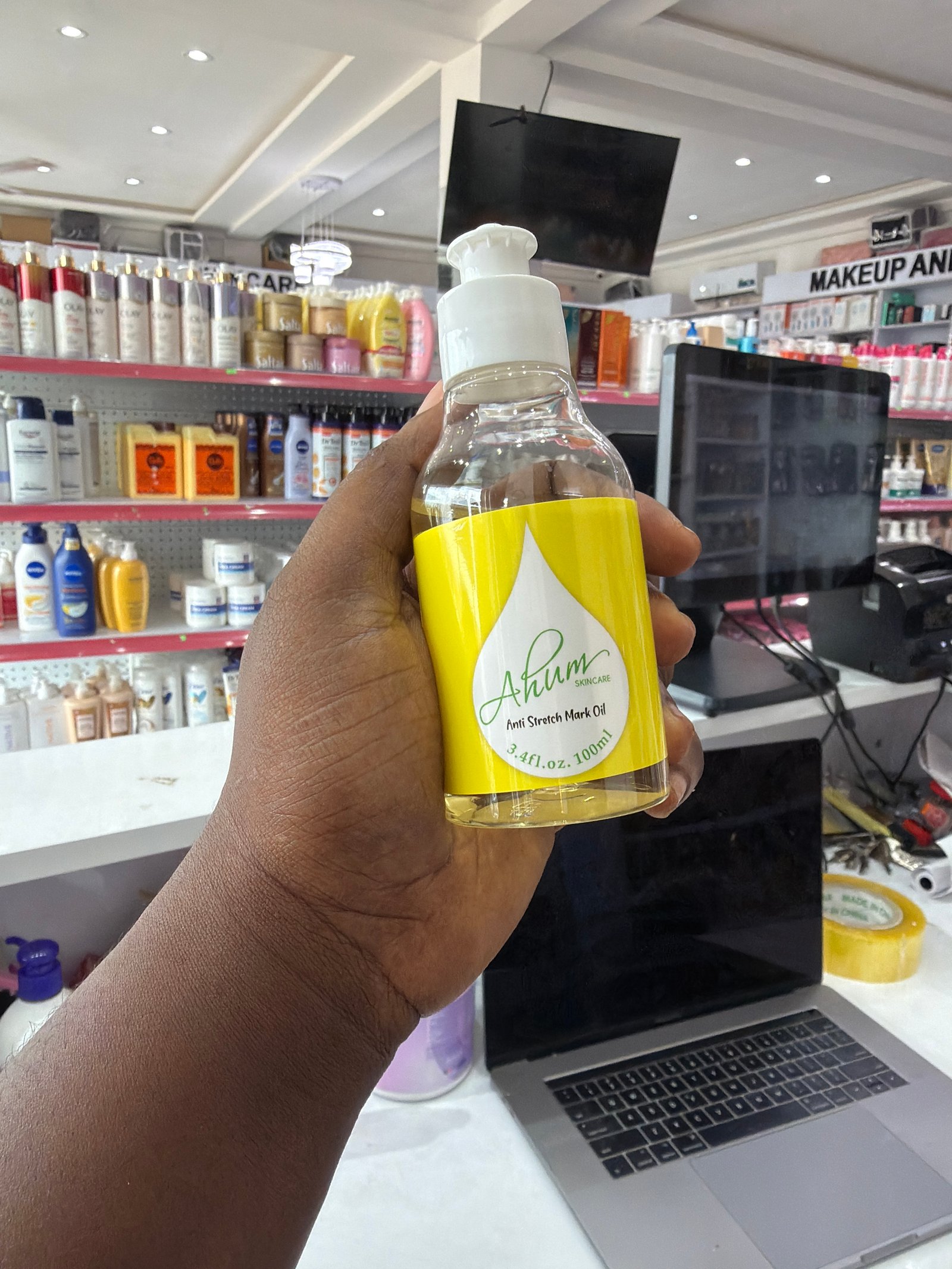Ahum anti stretch marks oil 
