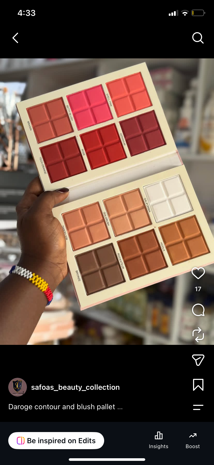 Daroge Blush pallet 