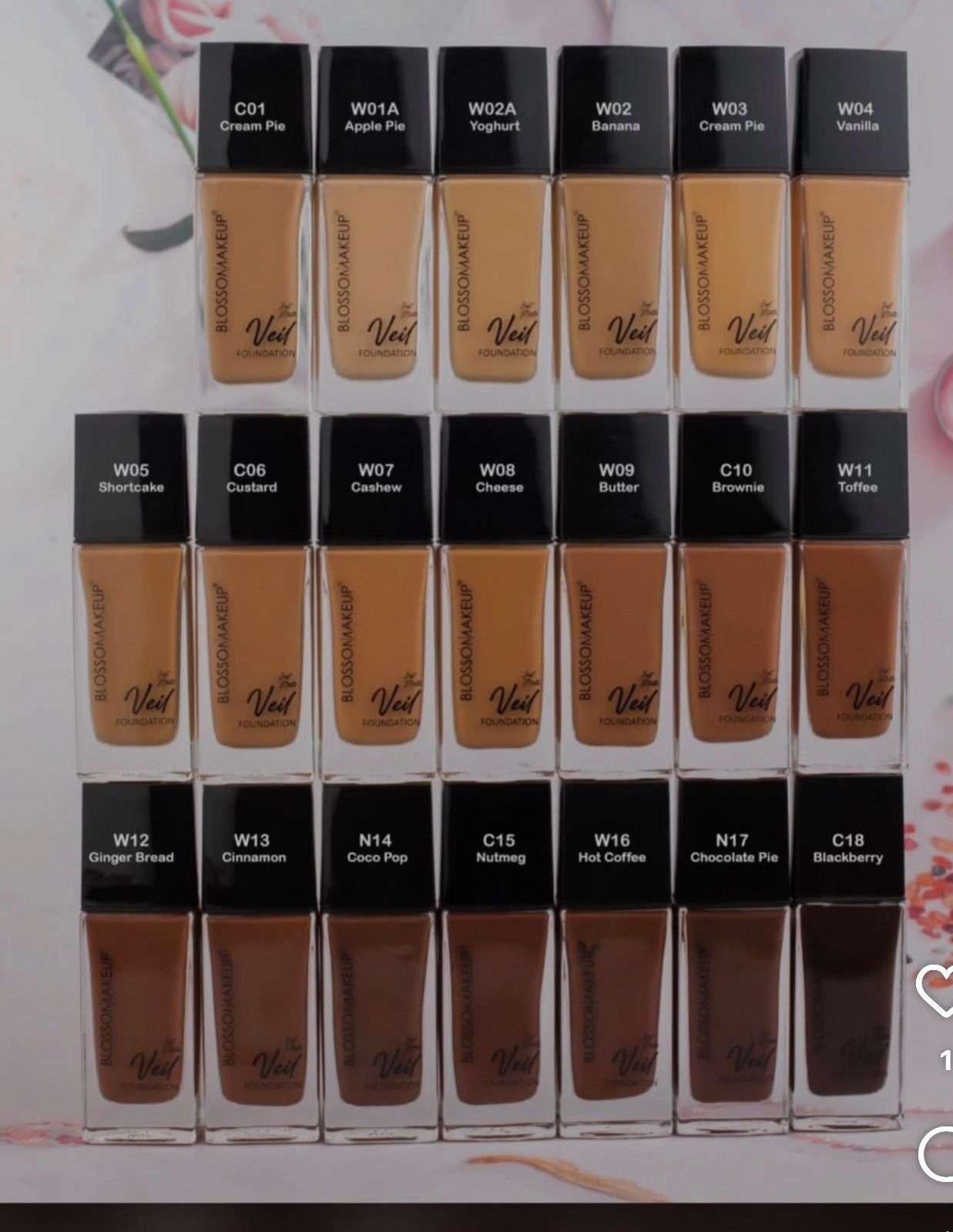 Blossom veil foundations 