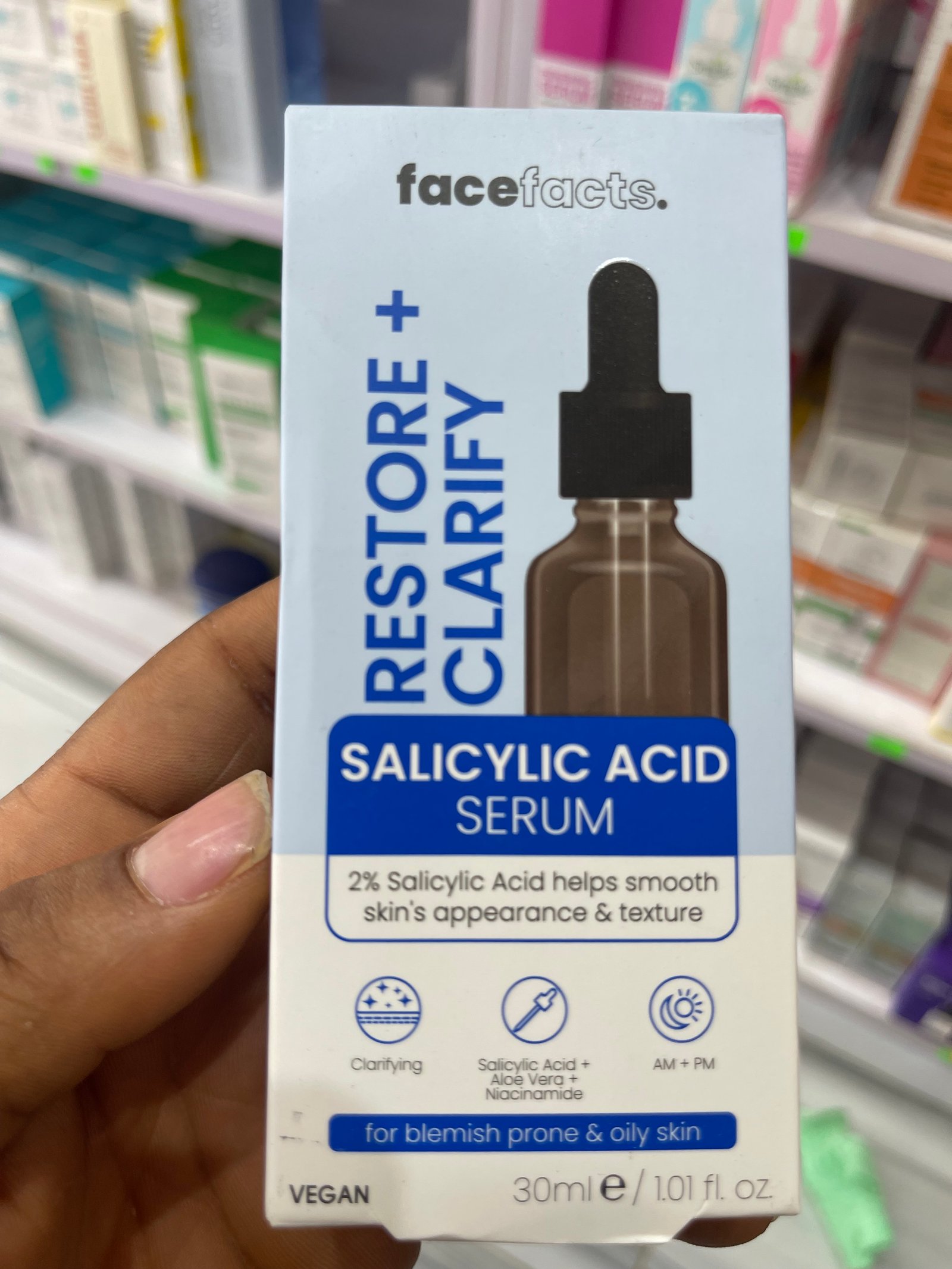 Face facts salicylic acid serum