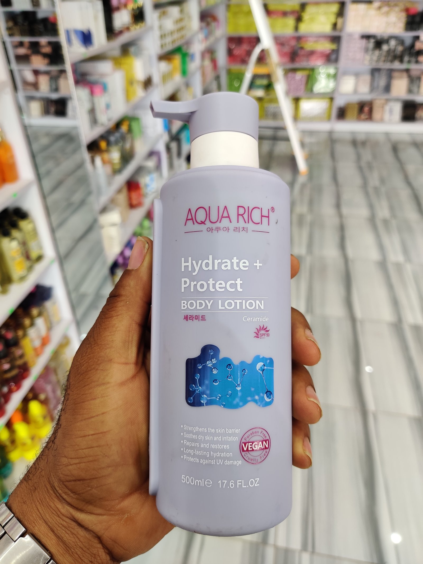 Aqua rich body lotion ceramide