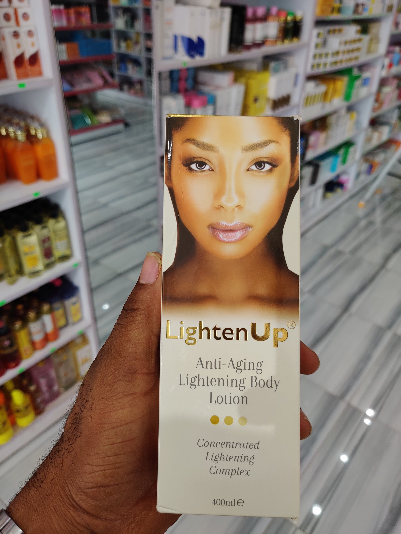 Lighten up lotion