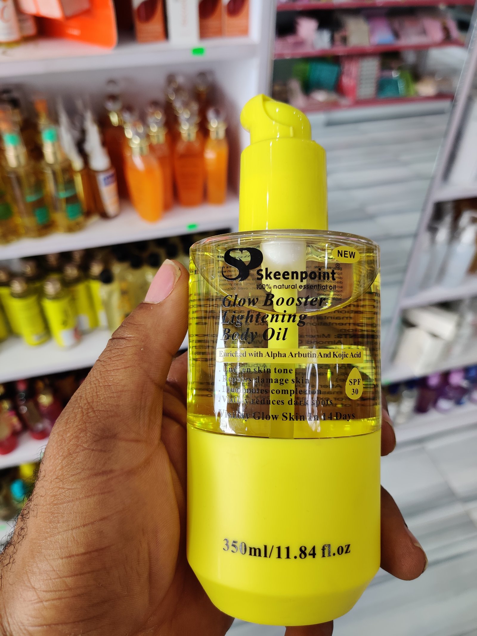Glow booster lightening oil