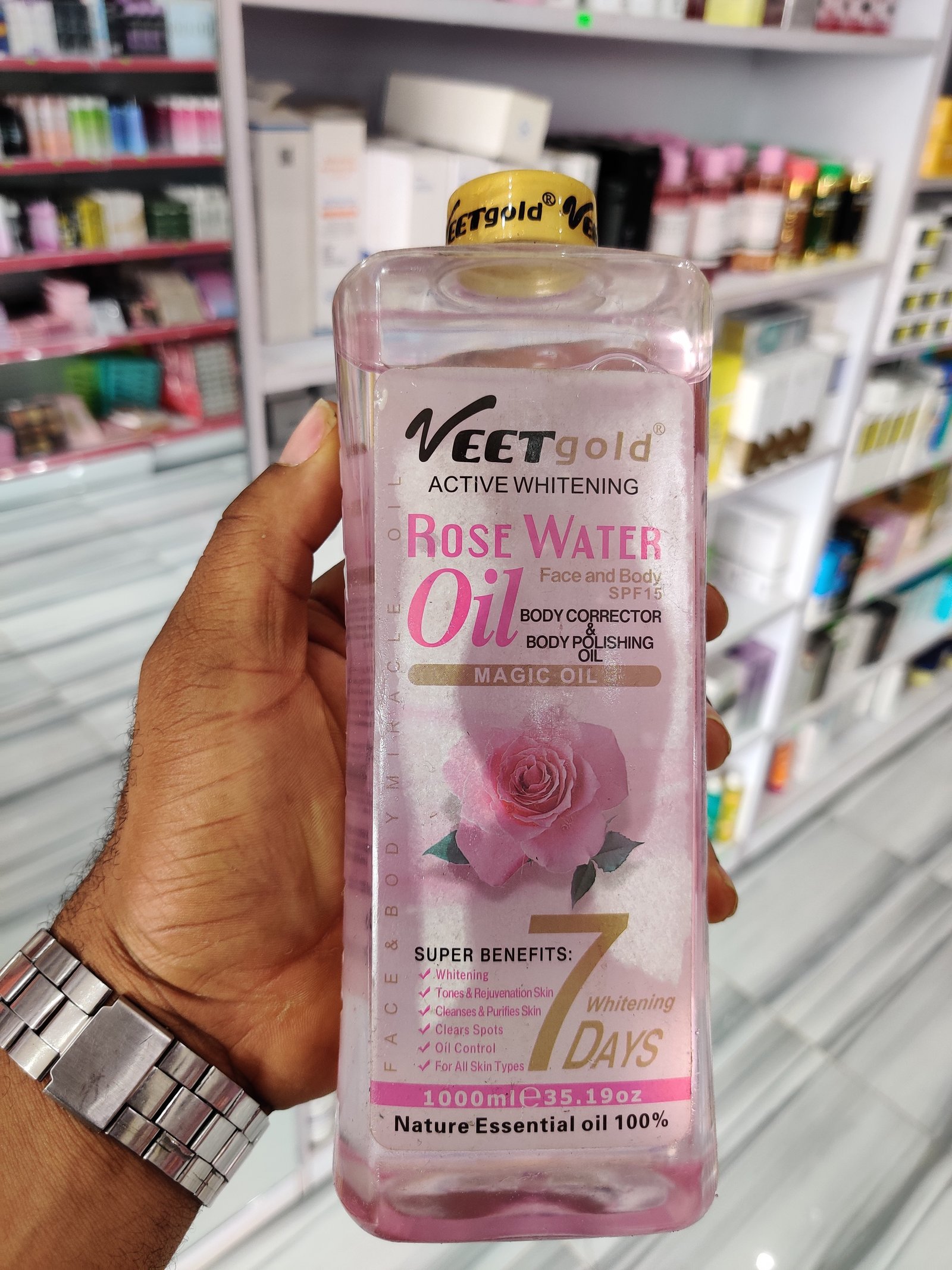 Veet gold rose water oil