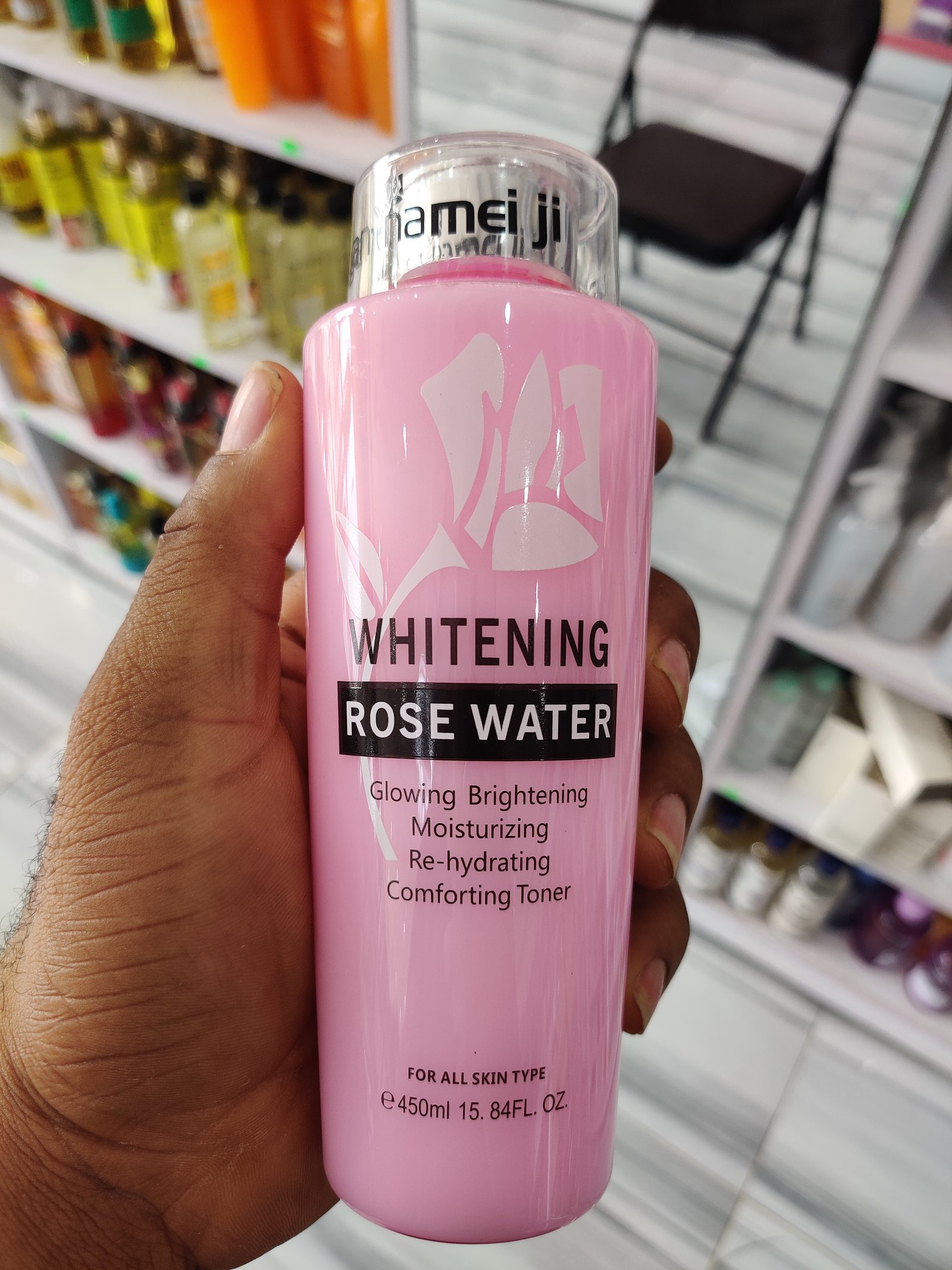 Whitening rose water toner
