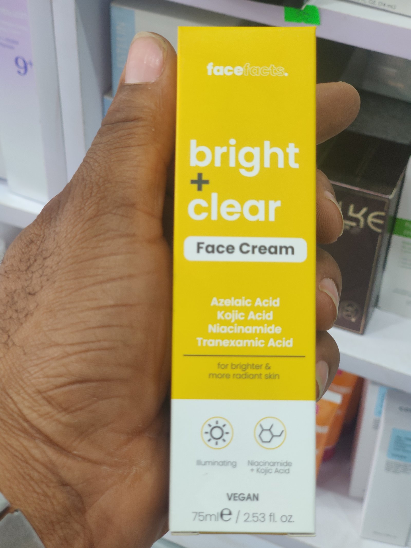 Face fact bright and clear