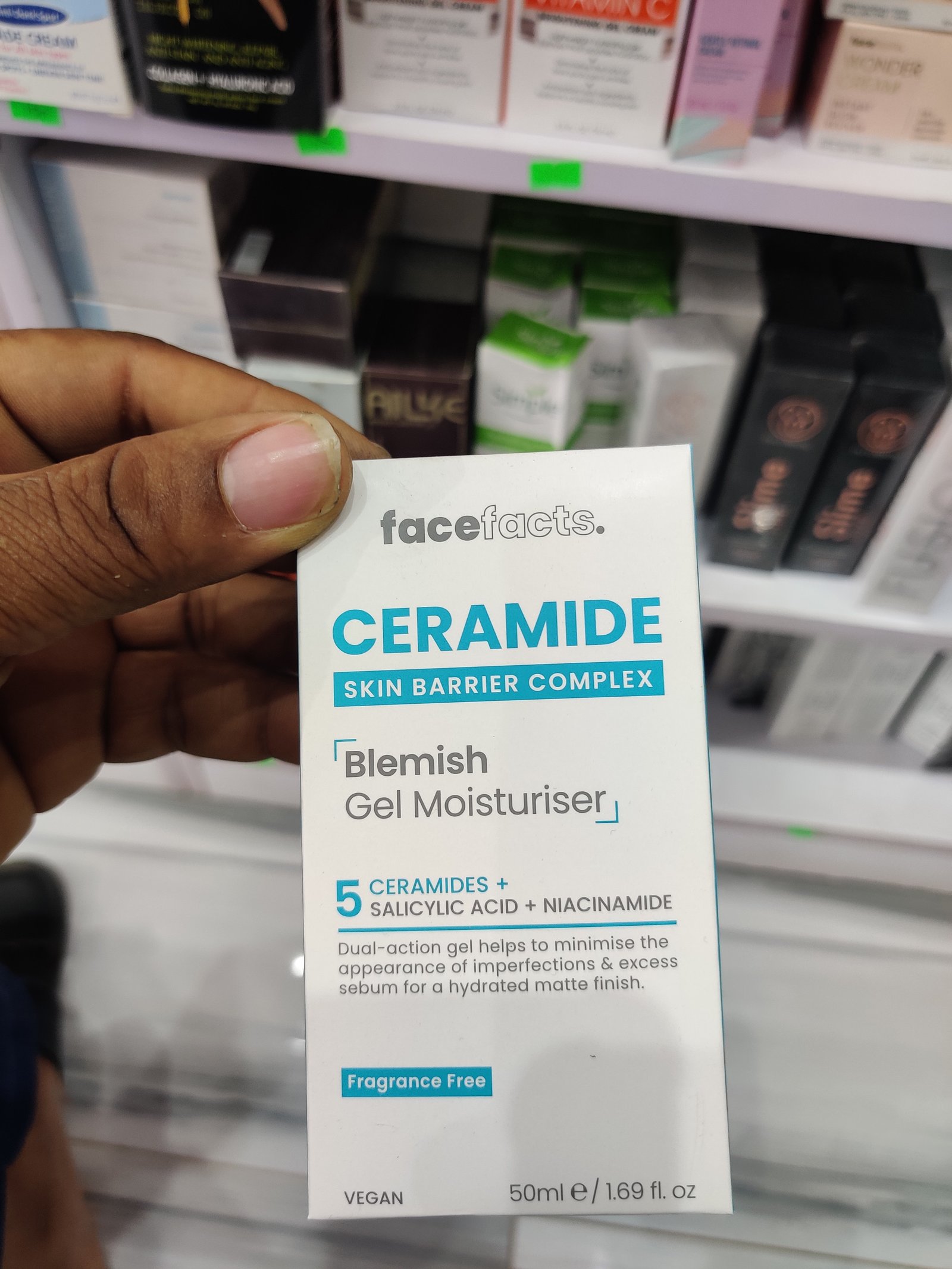Face fact ceramide blemish gel