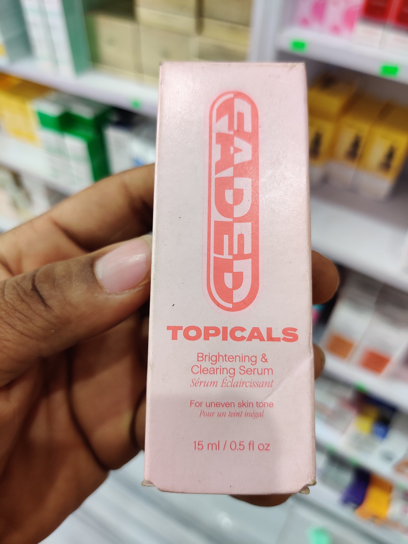 Topical faded serum