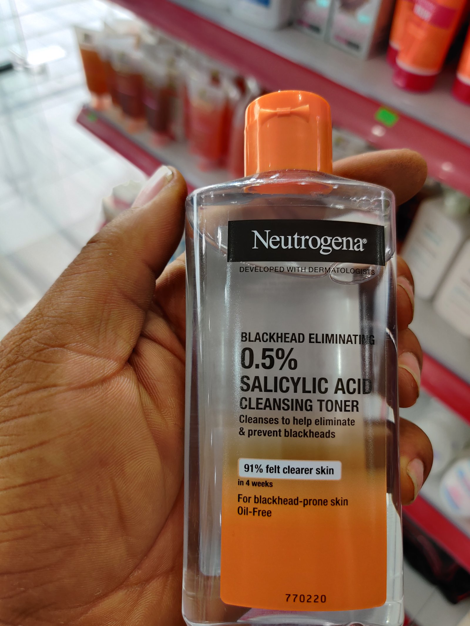 Neutrogena salicylic acid cleansing toner