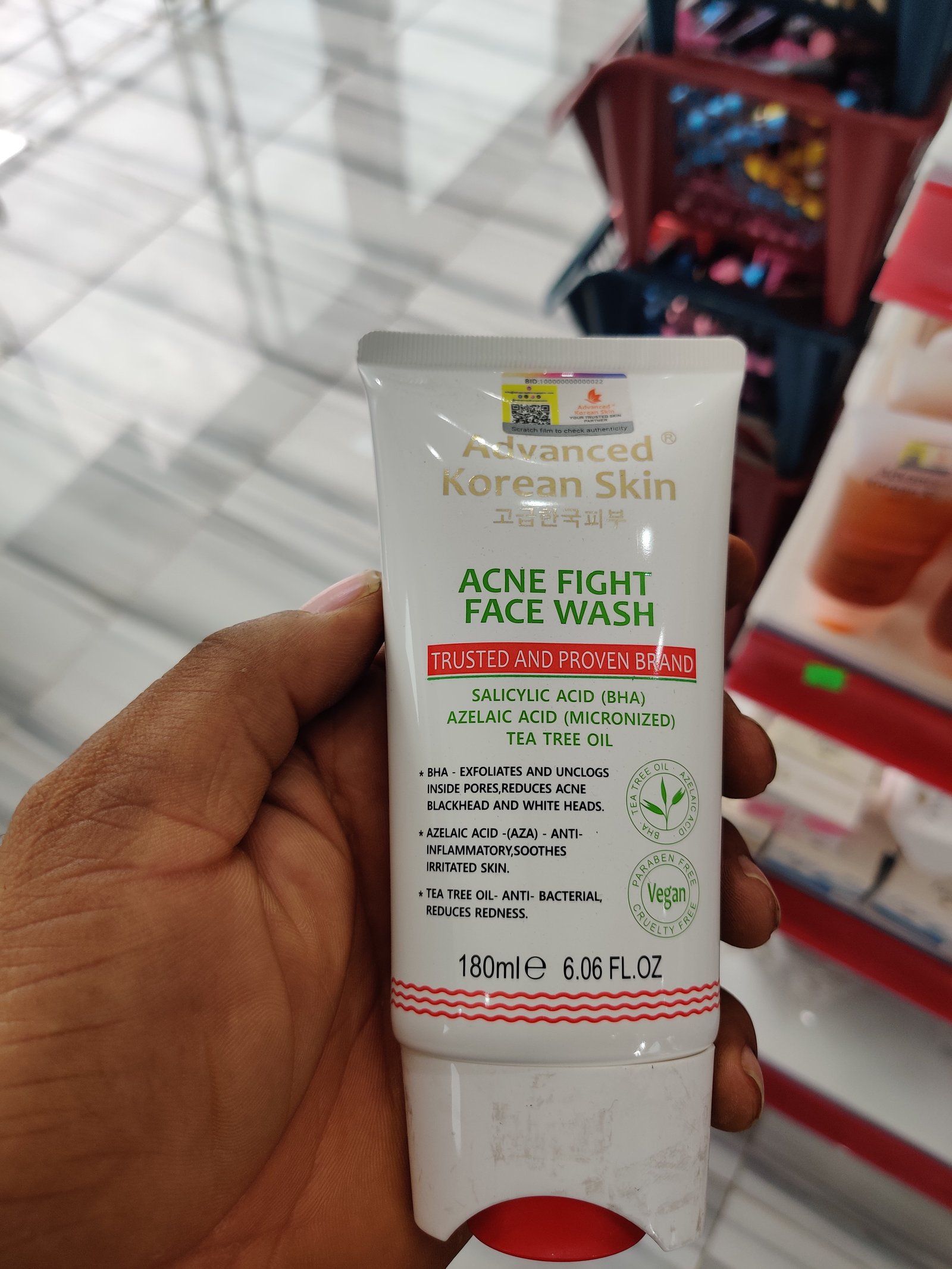 Advanced Korean Acne  fight face wash