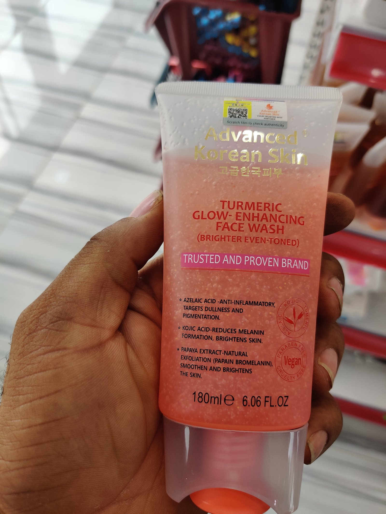 Advanced Korean turmeric face wash
