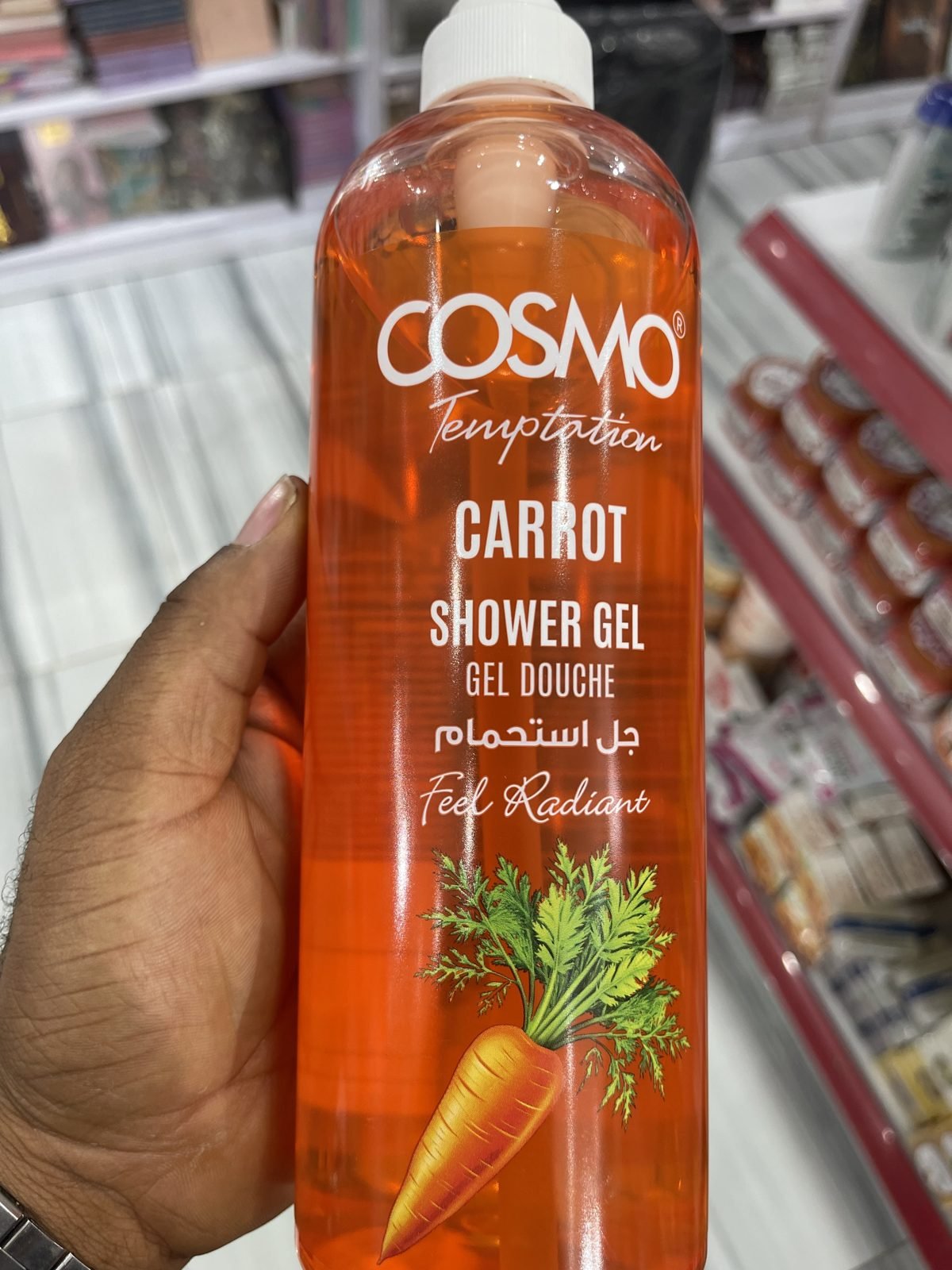 Cosmo Temptation Carrot Shower Gel, Feel Radiant