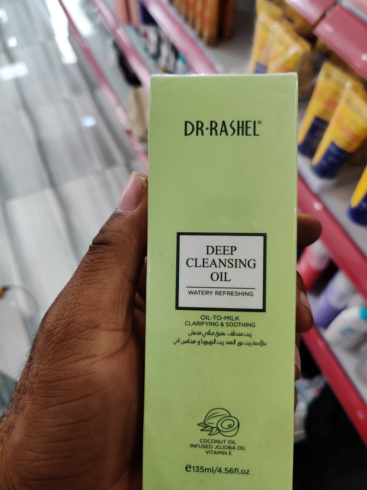 Dr. Rashel Deep Cleansing Oil, Watery Refreshing, Oil-To-Milk, Coconut Oil + Infused Jojoba Oil + Vitamin E 135ml