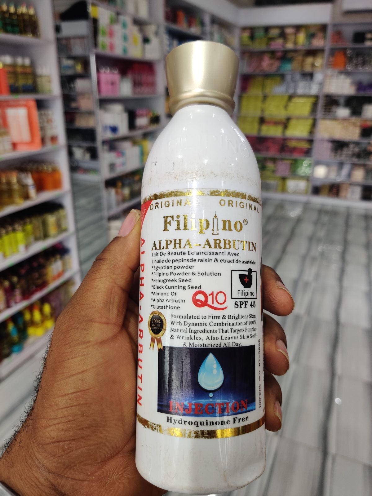 Filipino Alpha-Arbutin, Lait De Beaute Eclaircissanti