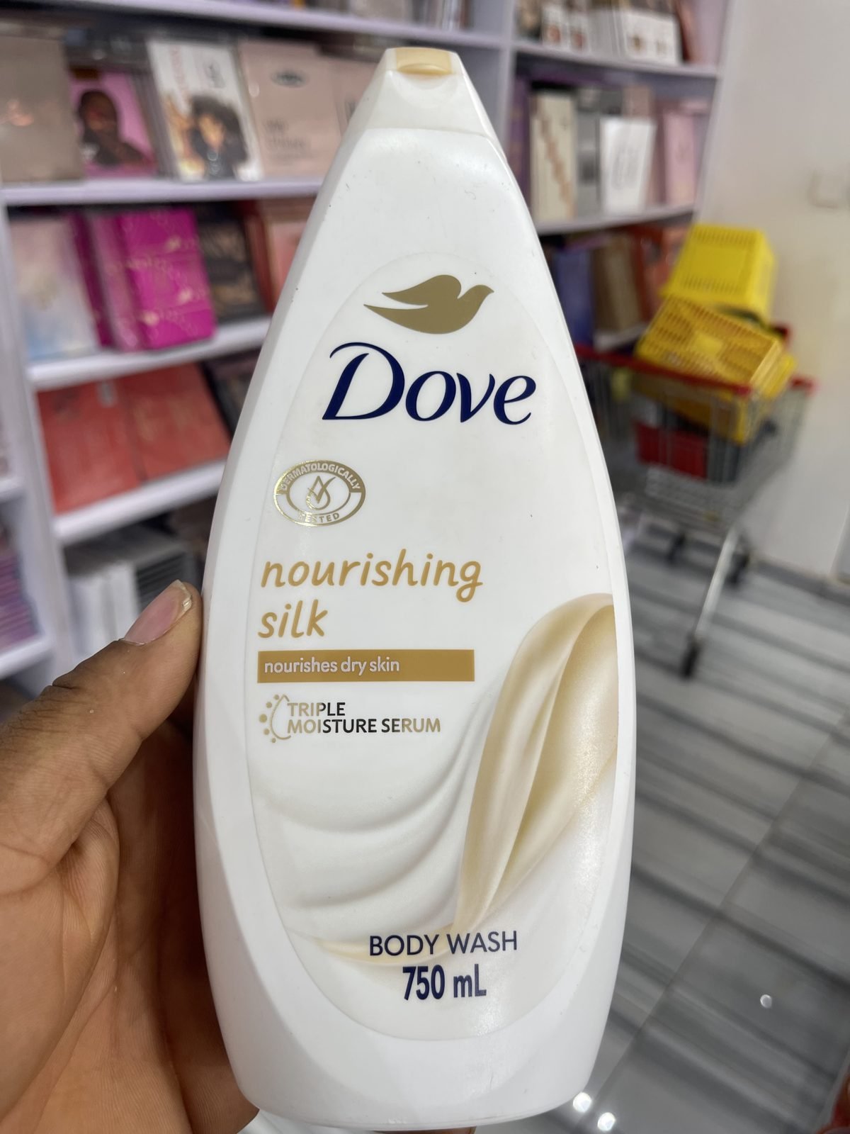 Dove Nourishing Silk Body Wash, Triple Moisture Serum 750mL