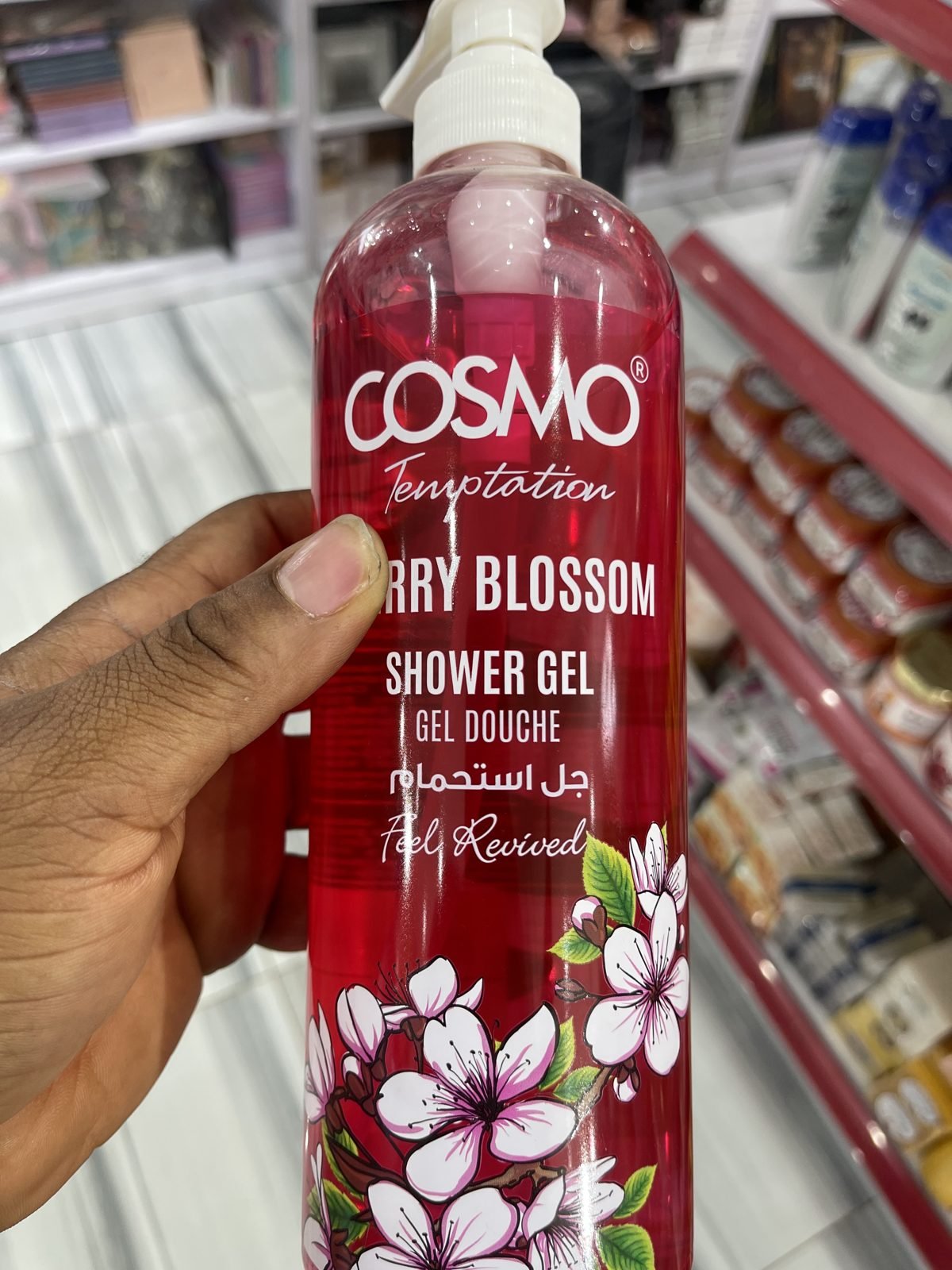 Cosmo Temptation Cherry Blossom Shower Gel, Feel Revived