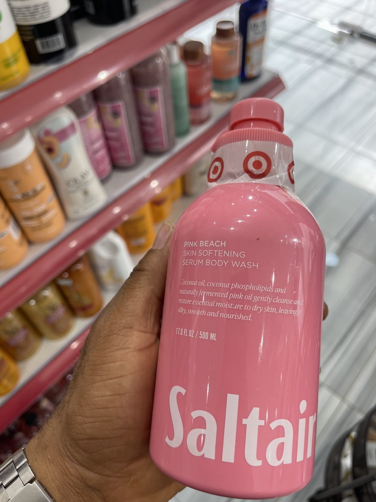Saltair Pink Beach Skin Softening Serum Body Wash 17.0 FL OZ / 500 ML
