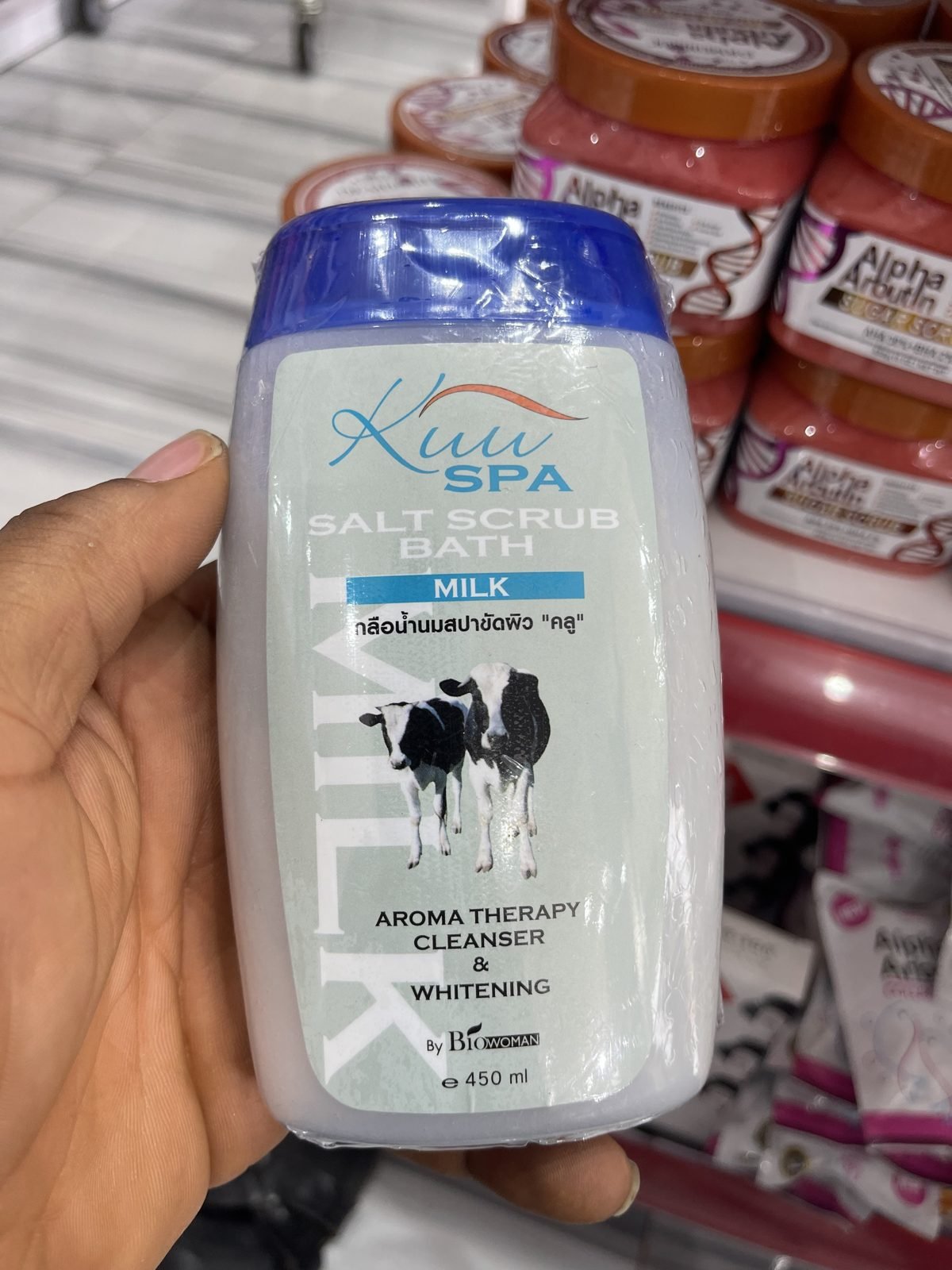 Kuu Spa (by BioWoman) Salt Scrub Bath - Milk 450 ml