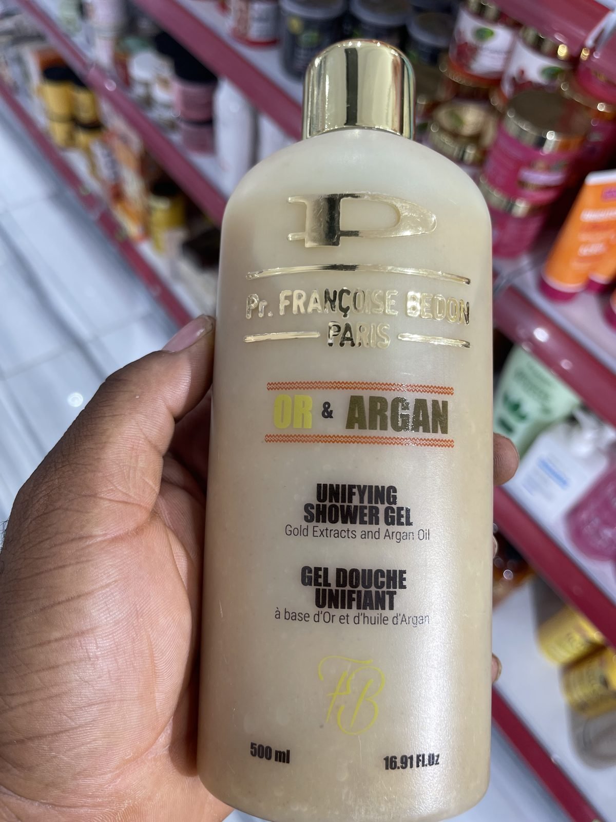 Pr. Françoise Bedon Paris Or & Argan Unifying Shower Gel (Gold Extracts and Argan Oil) 500 ml / 16.91 fl.oz