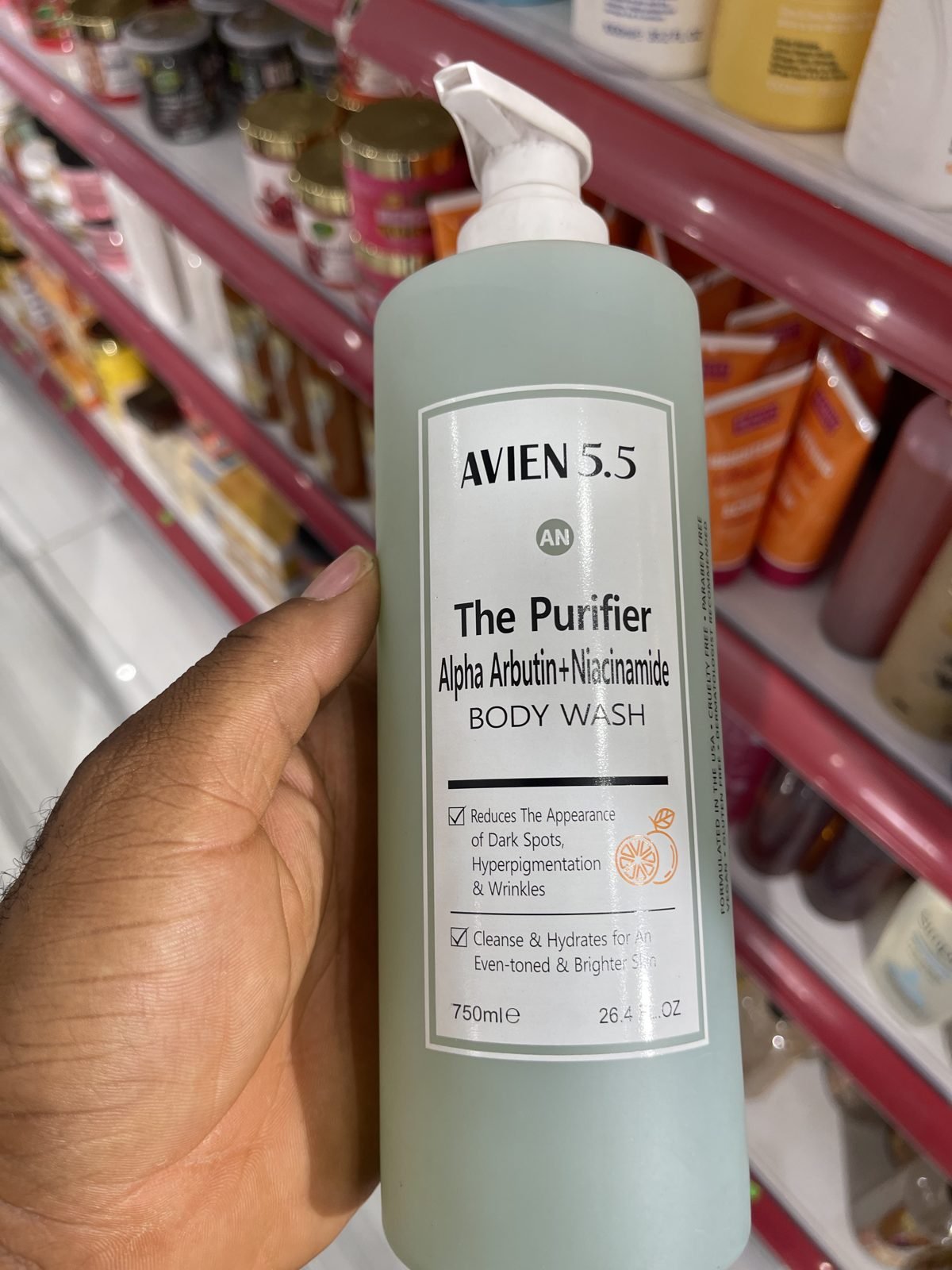 Avien 5.5 The Purifier - Alpha Arbutin + Niacinamide Body Wash 750ml / 26.4 FL OZ