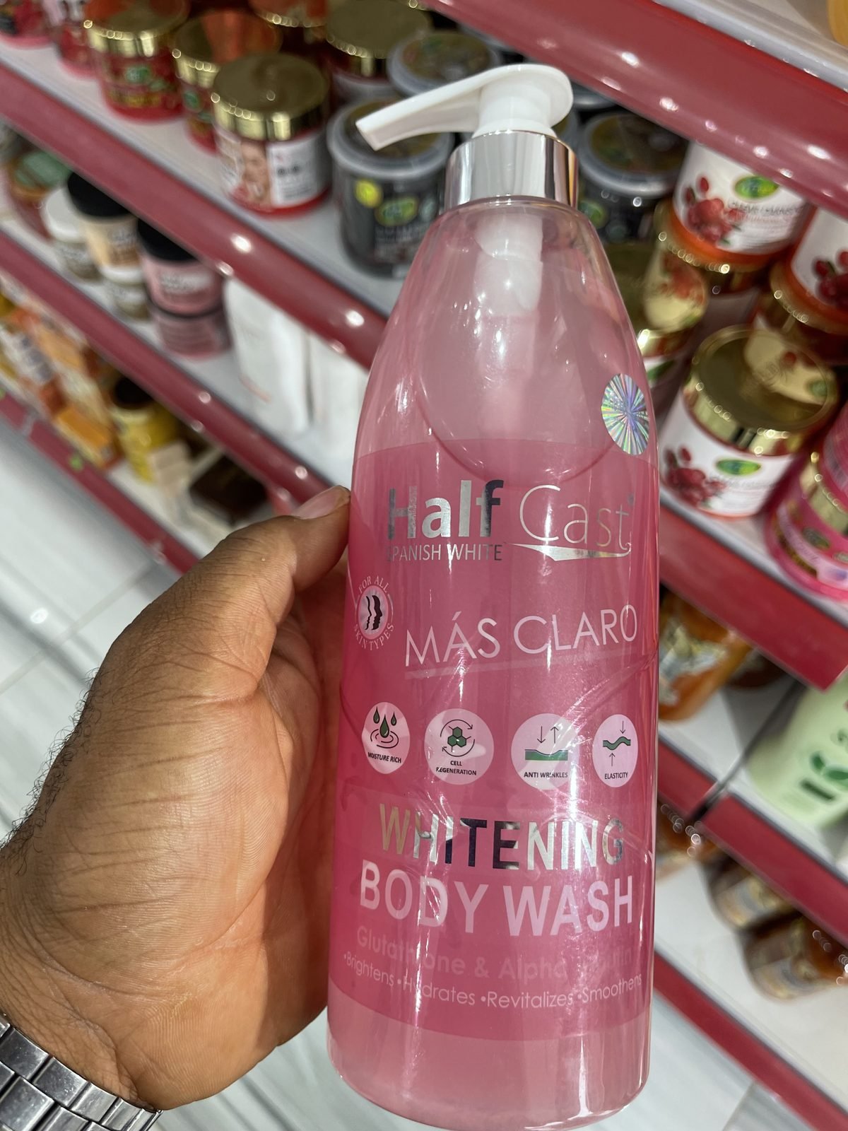 Half Cast Spanish White Más Claro Whitening Body Wash (Glutathione & Alpha Arbutin)