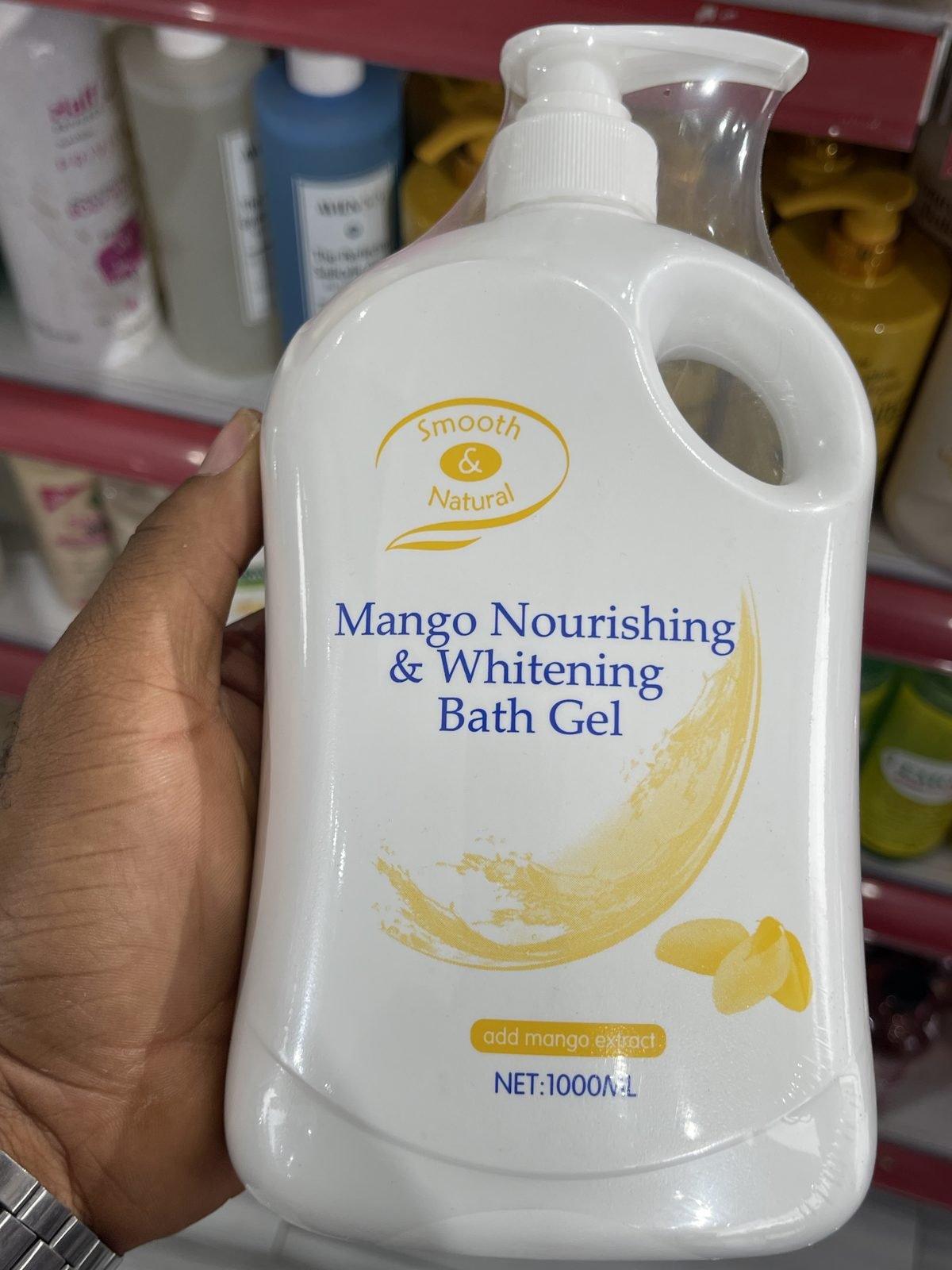Smooth & Natural Mango Nourishing & Whitening Bath Gel 1000 mL