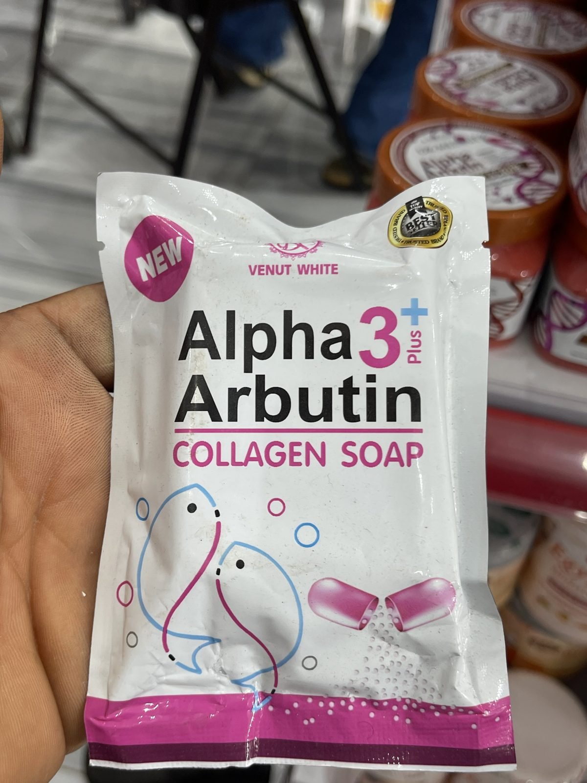 Venut White Alpha 3+ Arbutin Collagen Soap