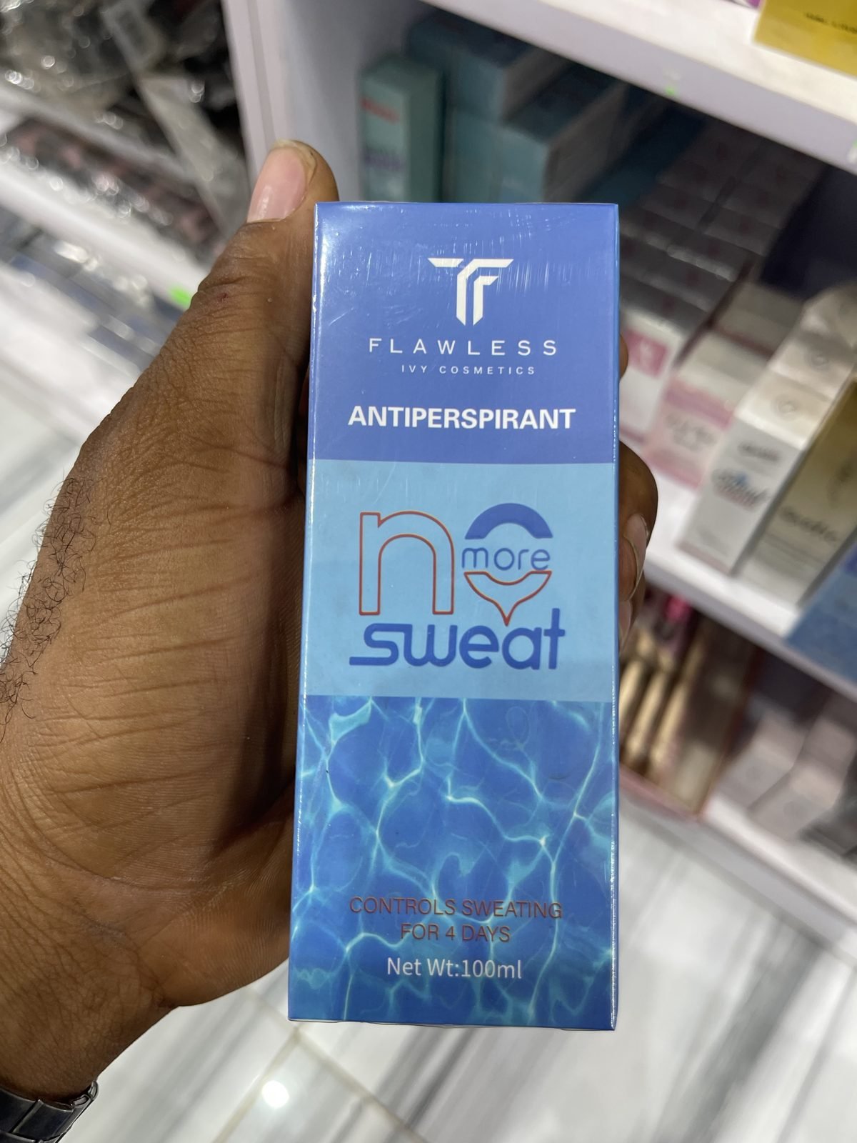 Flawless Ivy Cosmetics Antiperspirant "No More Sweat", Controls Sweating for 4 Days 100ml