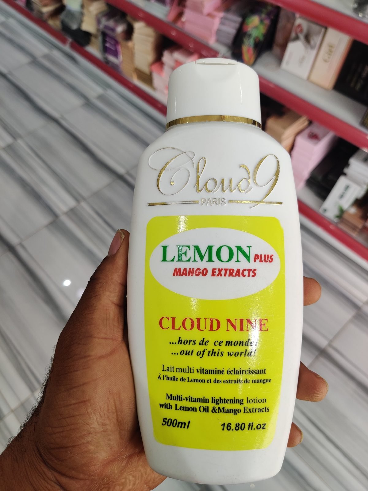 Cloud9 Paris Lemon Plus Mango Extracts, Multi-vitamin lightening lotion 500ml / 16.80fl.oz