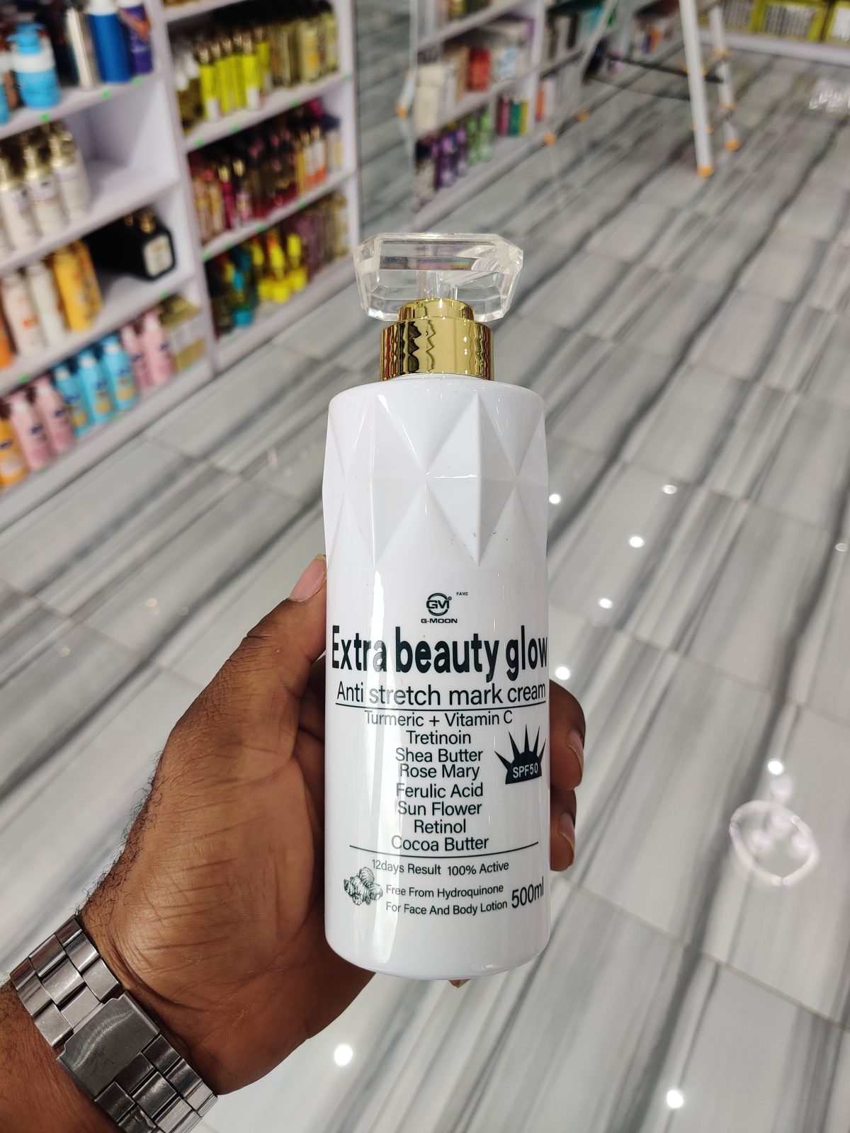 GVI G-Moon Extra Beauty Glow, Anti Stretch Mark Cream 500ml