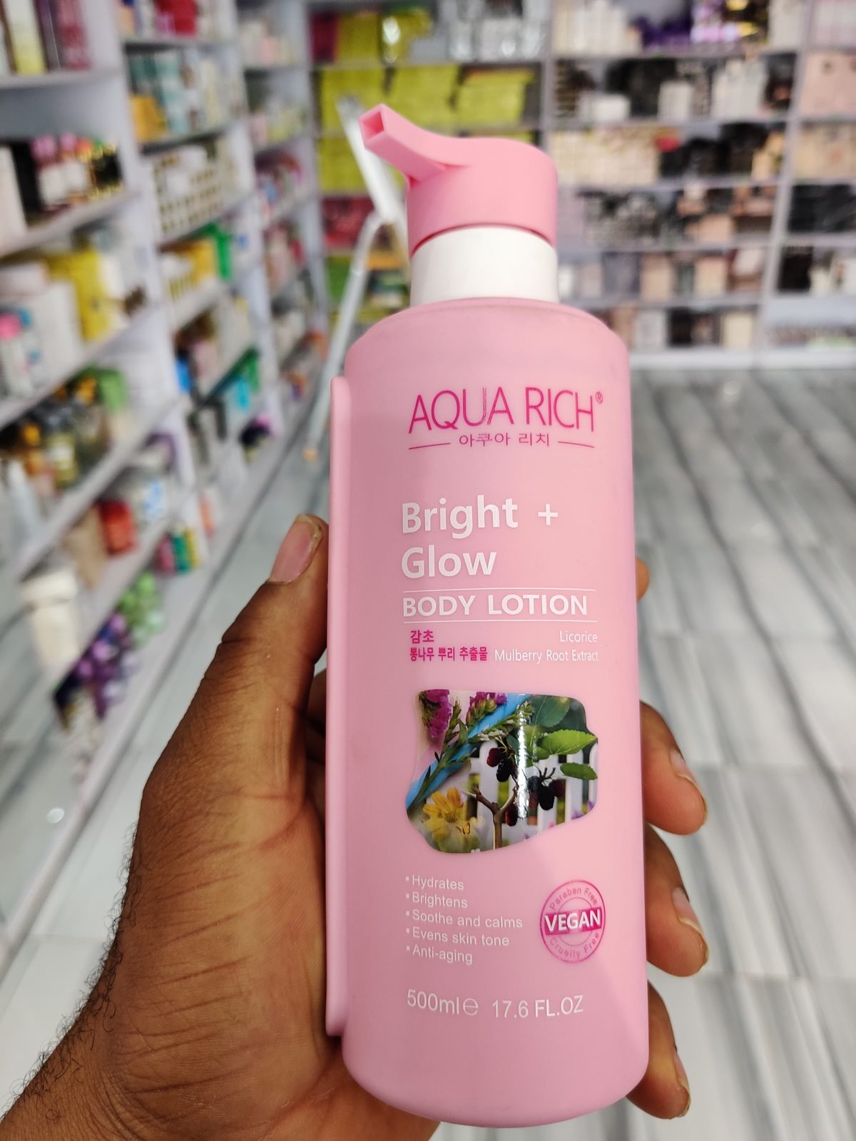 Aqua  rich  bright and glow 