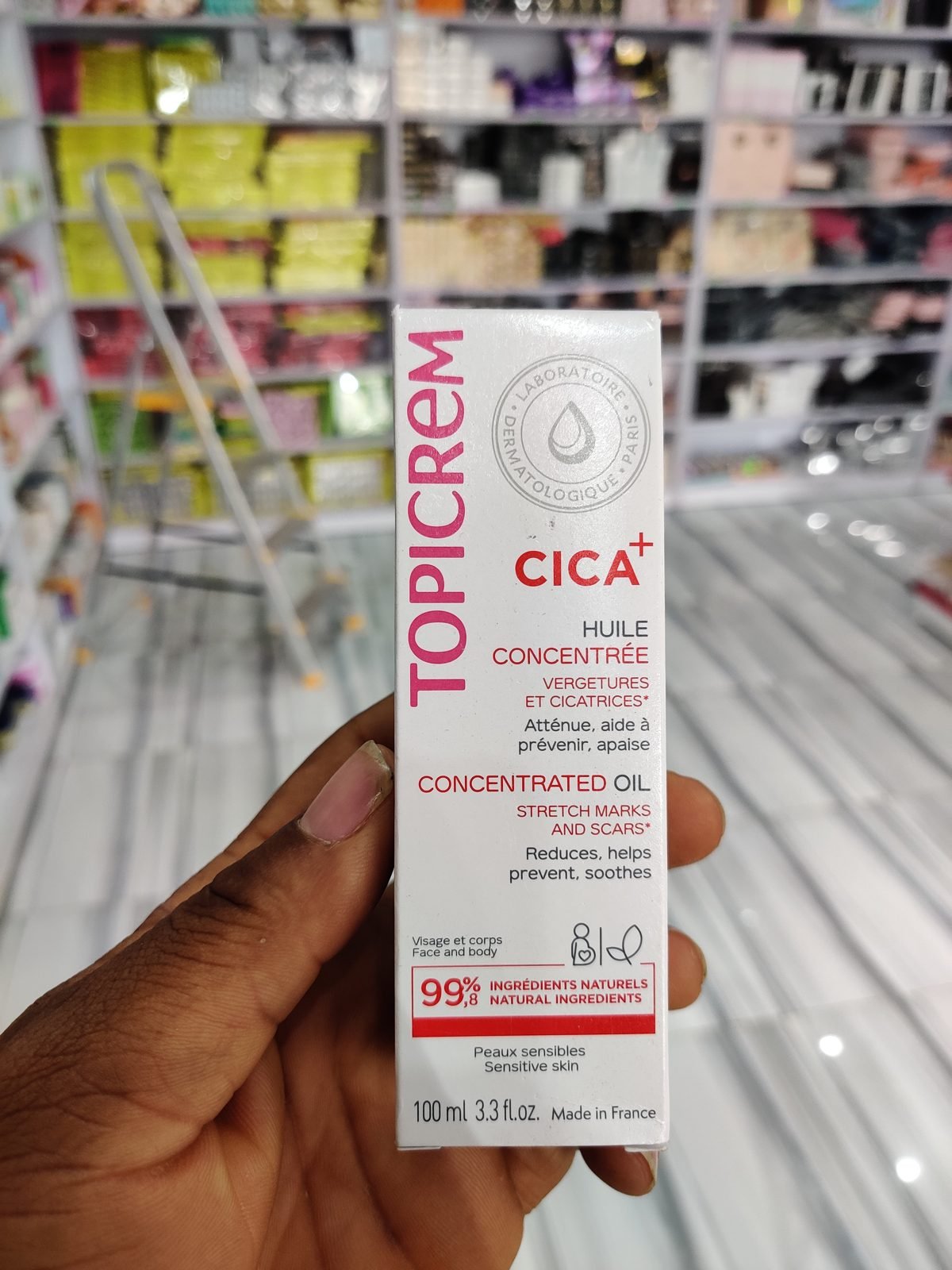 Topicrem CICA+ Huile Concentree / Concentrated Oil, Stretch Marks and Scars 100ml
