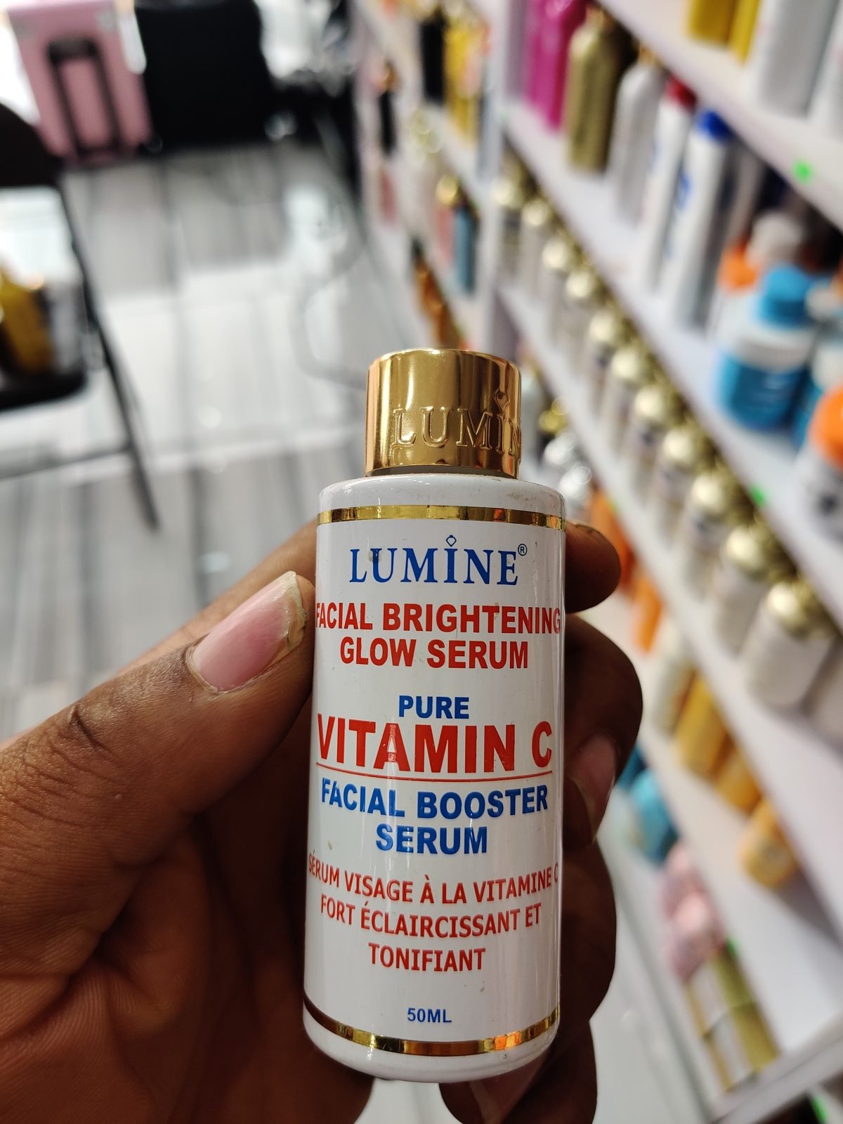 Lumine Facial Brightening Glow Serum, Pure Vitamin C Facial Booster Serum 50ml