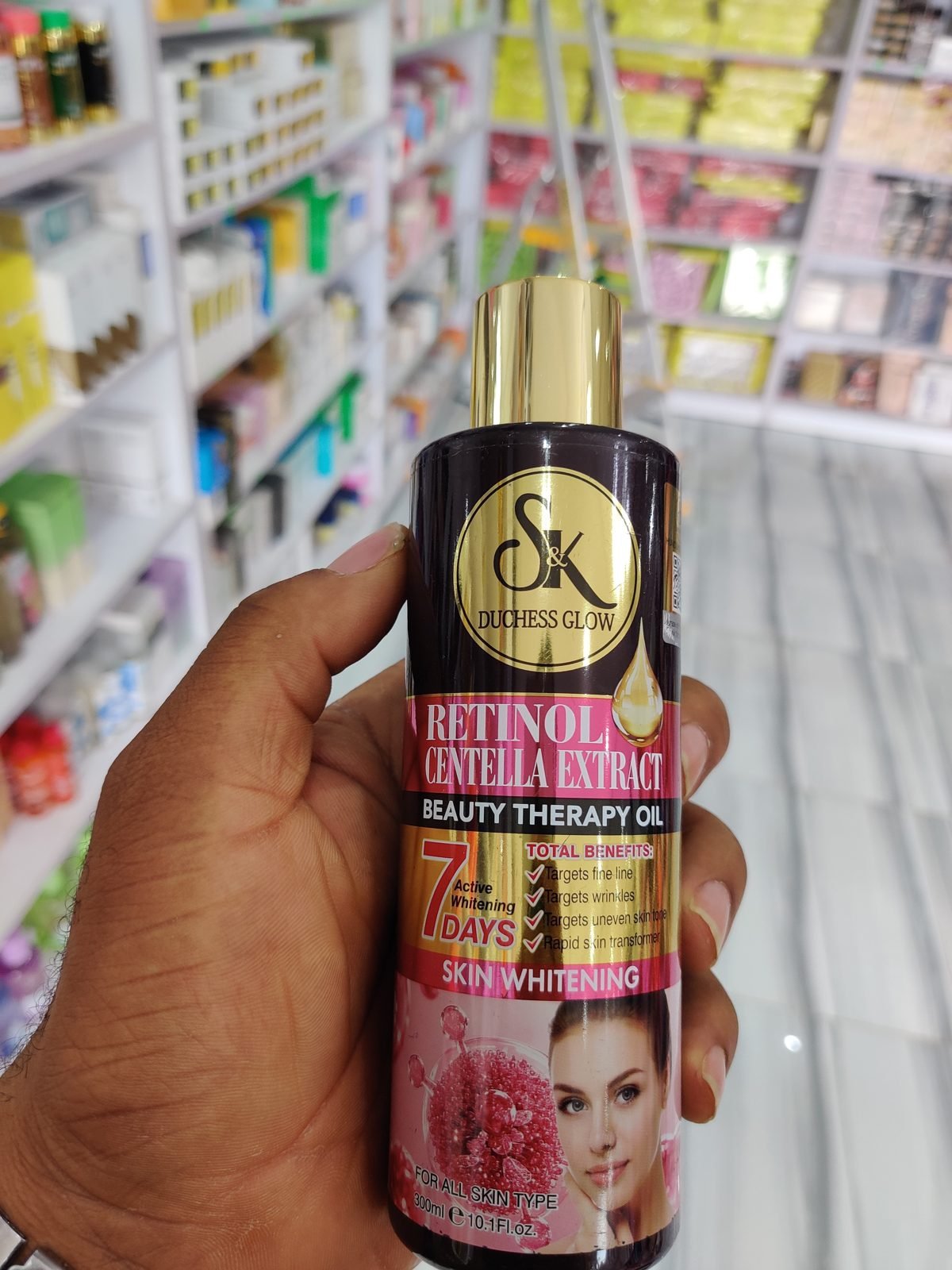 Sk  Duchess Glow Retinol Centella Extract Beauty Therapy Oil 300ml / 10.1 Fl.oz