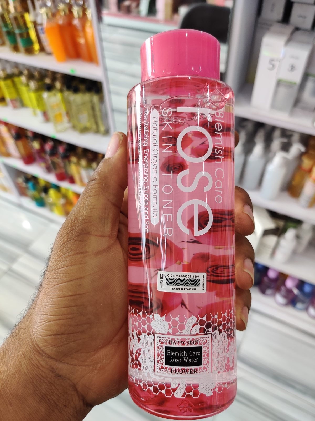 Happy Skin (front label just says 'Rose') Blemish Care Skin Toner - Natural Organic Formula (Blemish Care Rose Water)