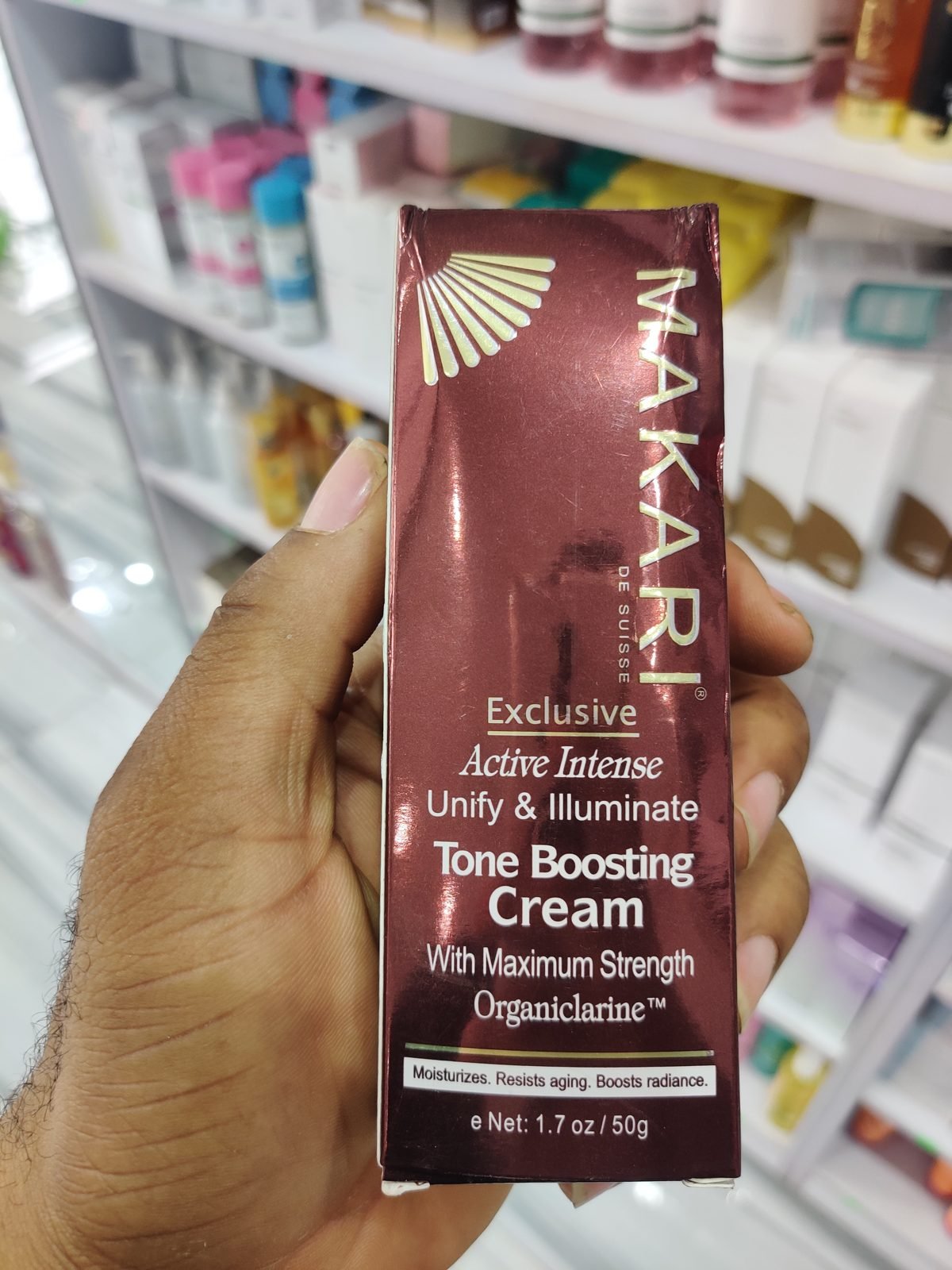 Makari de Suisse Exclusive Active Intense Tone Boosting Cream 50g