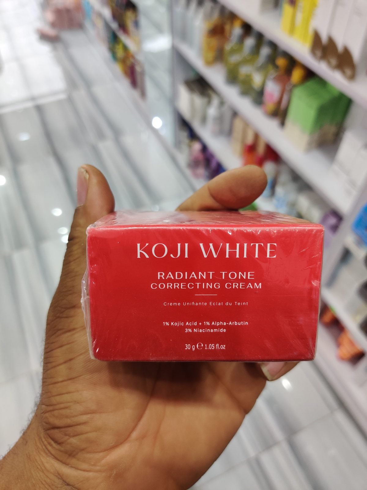Koji White Radiant Tone Correcting Cream 1% Kojic Acid 30g