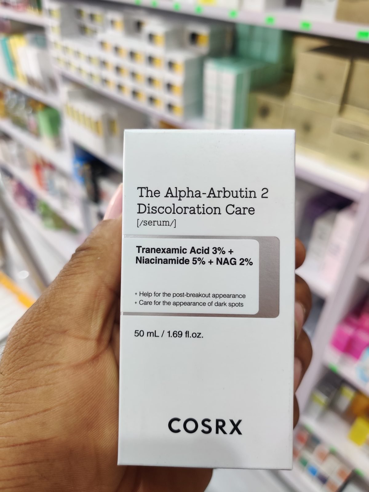 COSRX The Alpha-Arbutin 2 Discoloration Care Serum, Tranexamic Acid 3% + Niacinamide 5% + NAG 2% 50ml