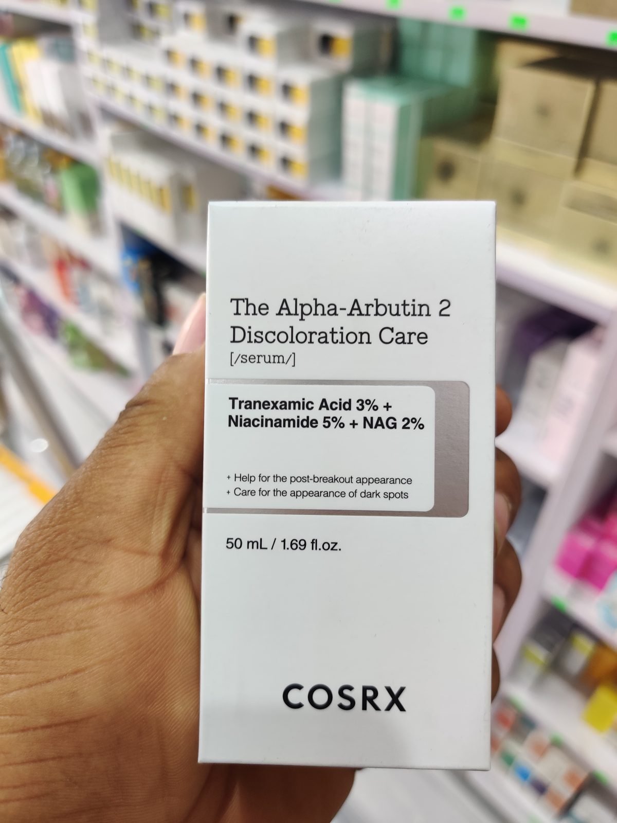 COSRX The Alpha-Arbutin 2 Discoloration Care Serum, Tranexamic Acid 3% + Niacinamide 5% + NAG 2% 50ml